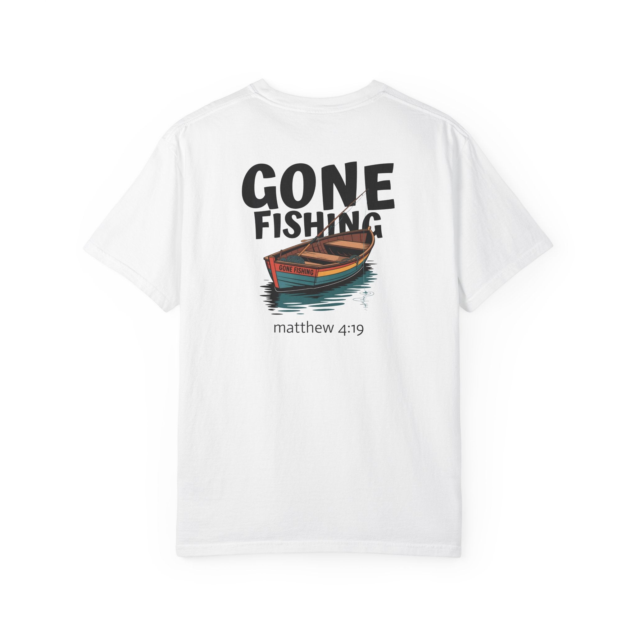 1 - Gone Fishing Multi Colors Graphic T-Shirt