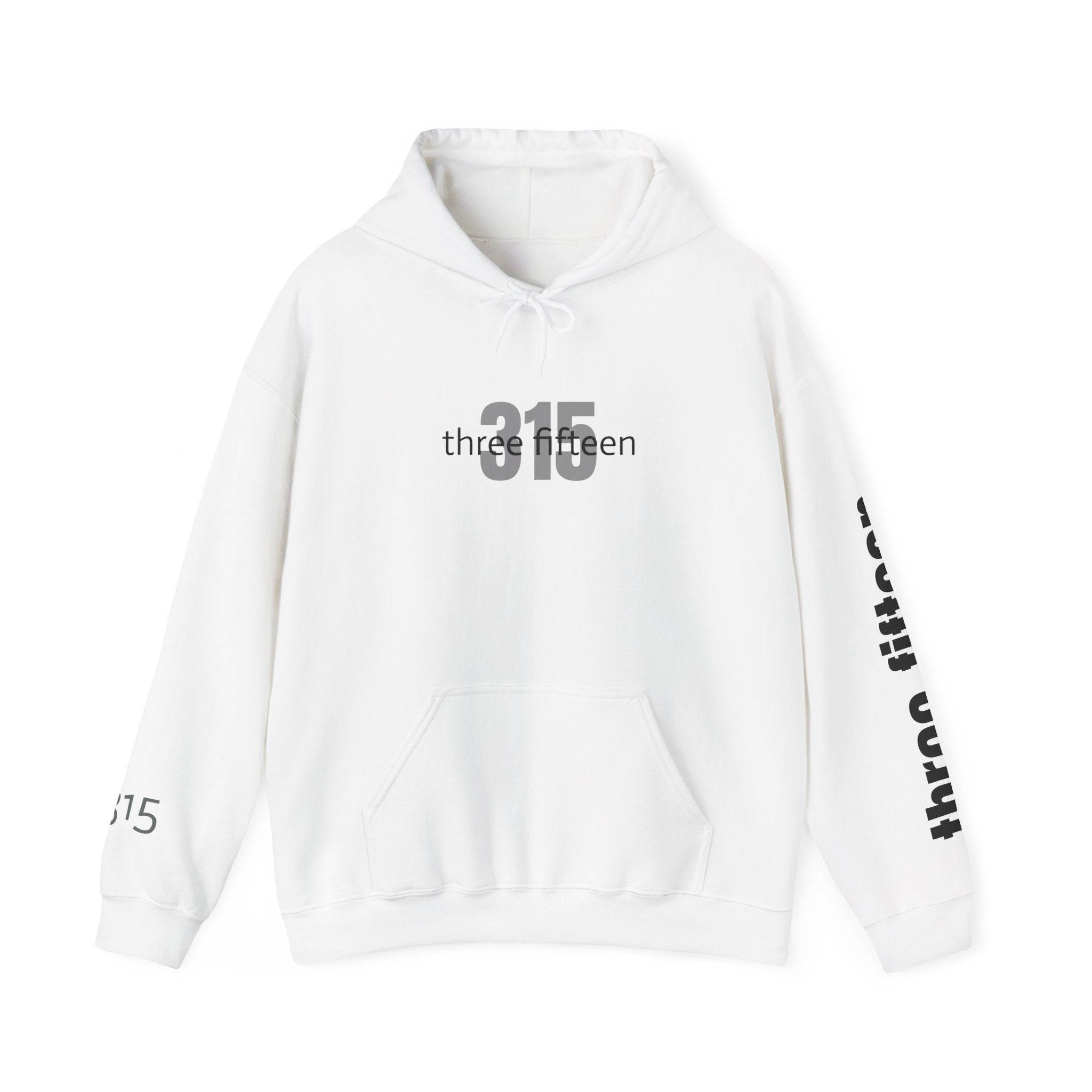 16 - Multi Color Printed Bold 315 Three Fifteen Inspirational Quote Hoodie - This Isn't The End Of My Story