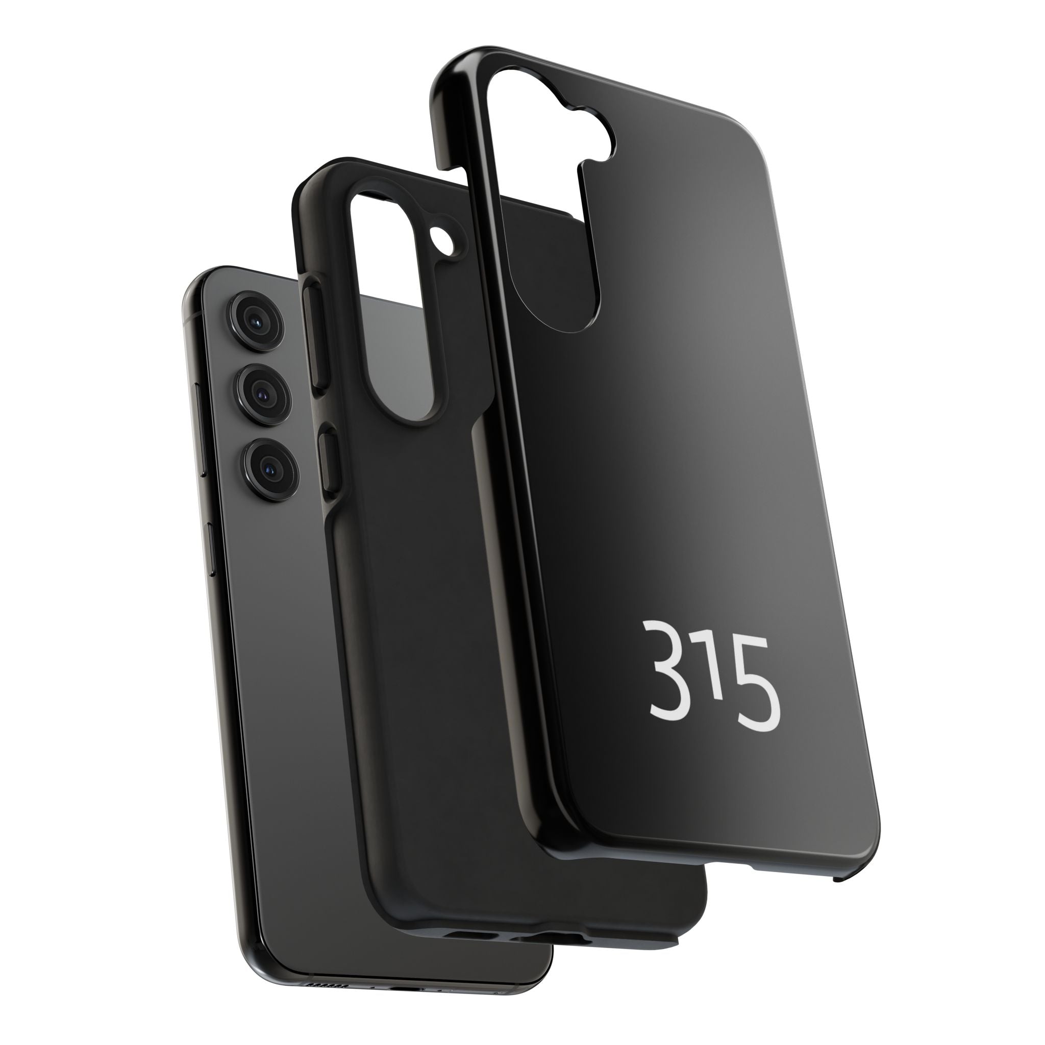 36 - Phone case 315 Tough Phone Case — Motivational Black Protective Cover