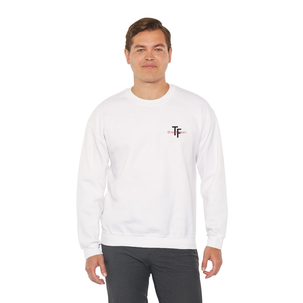 15 - TF Three Fifteen Embroidered Crewneck Sweatshirt — Minimal Graphic Pullover