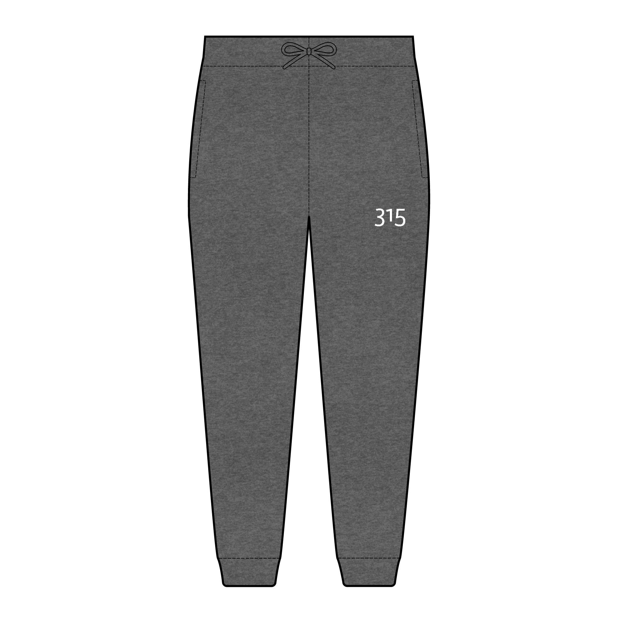 21 - Multi Color Embroidered Fleece Joggers with 315 Design