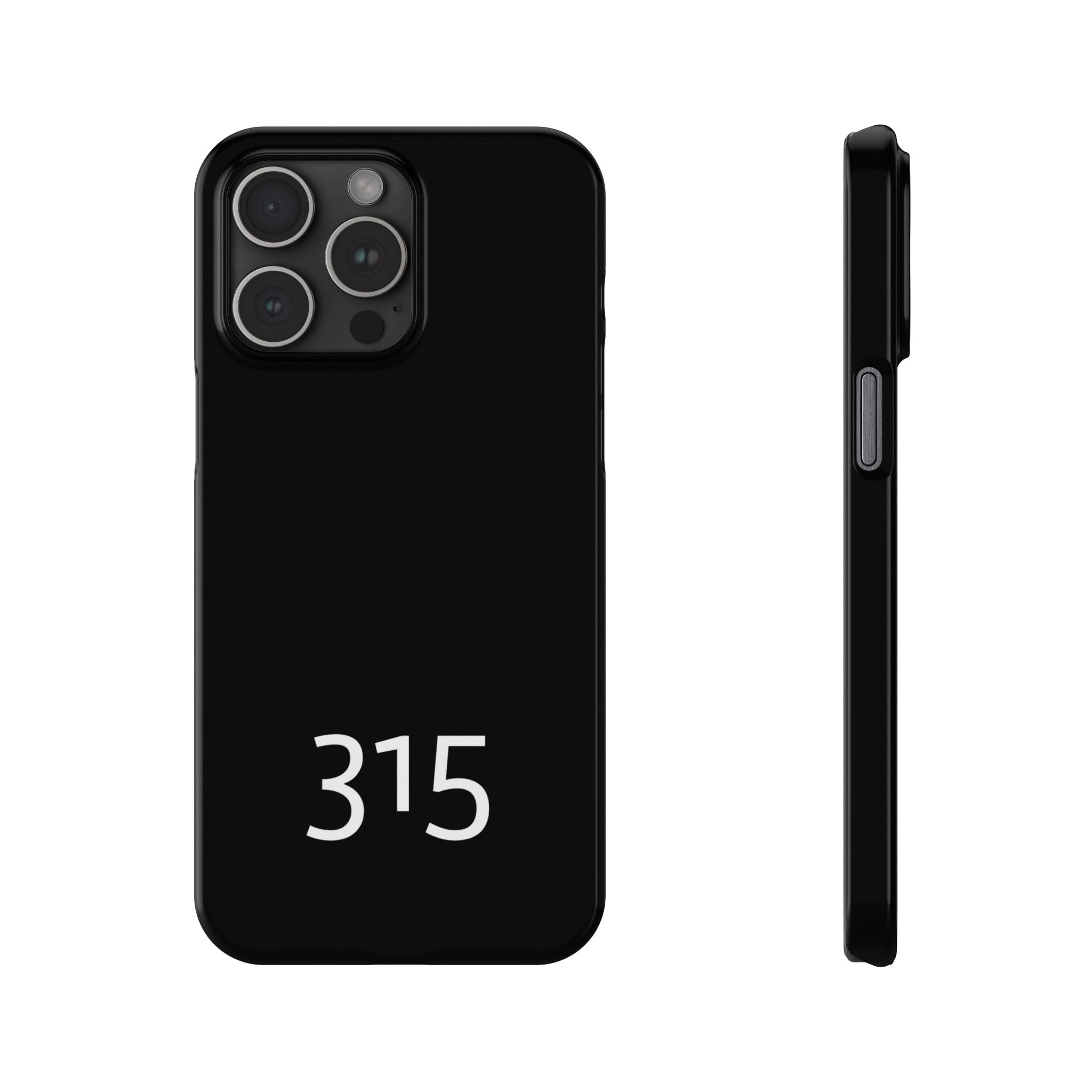 36 - Phone case 315 Slim Phone Case — Motivational Black Protective Cover