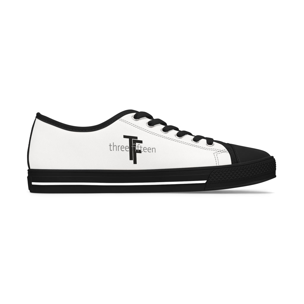 31 - Women's Low Top Sneakers TF — Minimal Grey Canvas Shoes with '315' Side Print