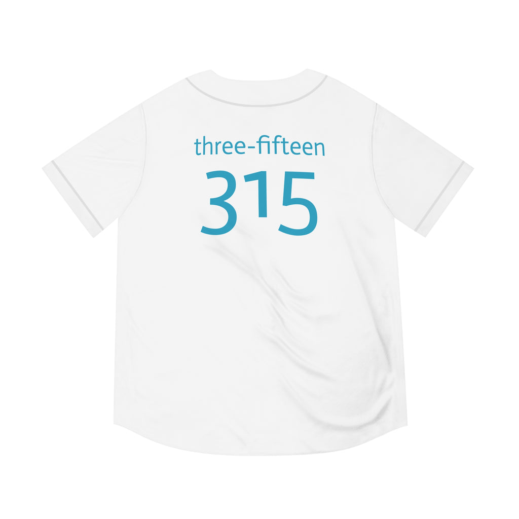 Three-Fifteen Stylish Men's Baseball Jersey with Custom Number 315