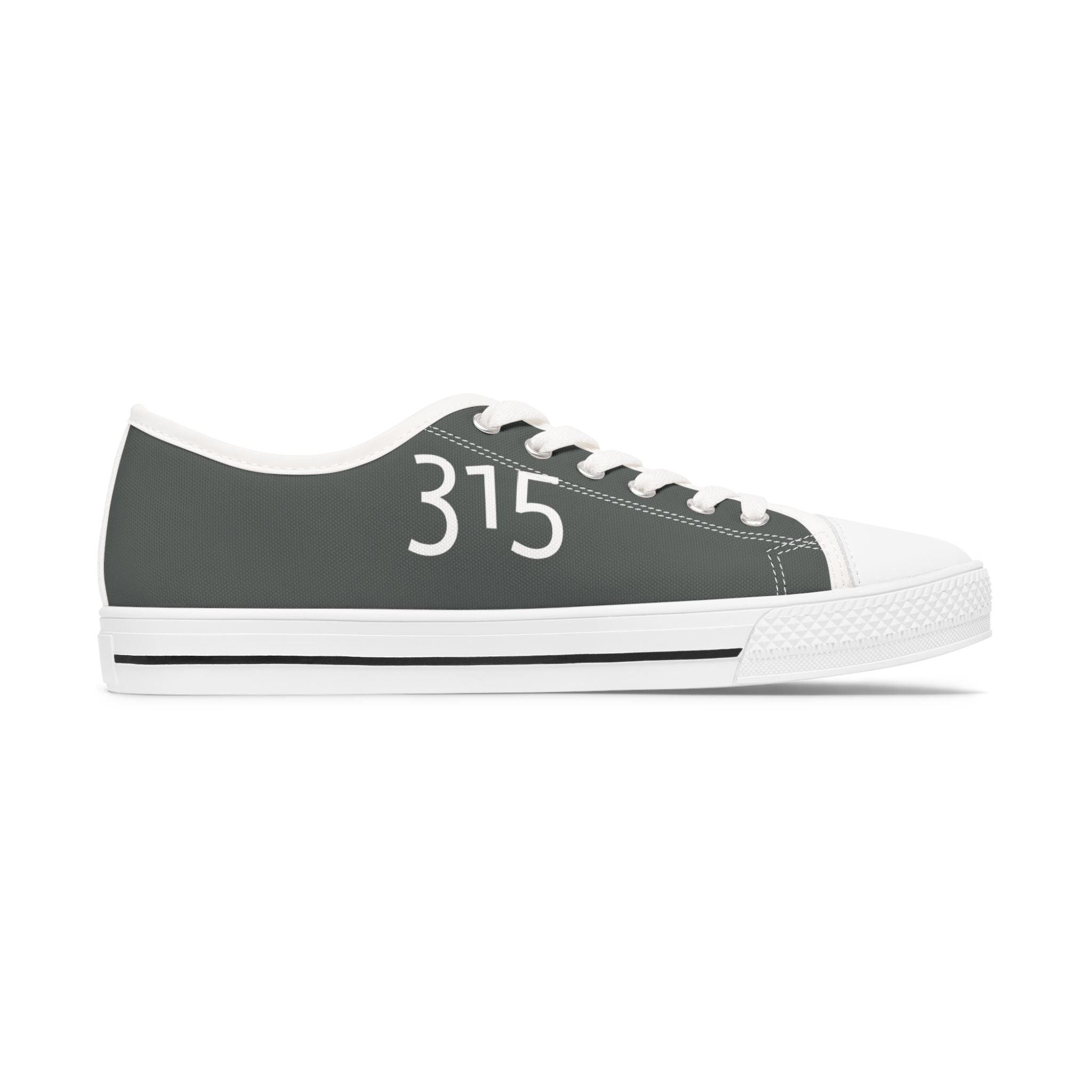 31 - Women’s Dark Grey Low-Top Sneakers for Women - Minimal Casual Canvas Shoes