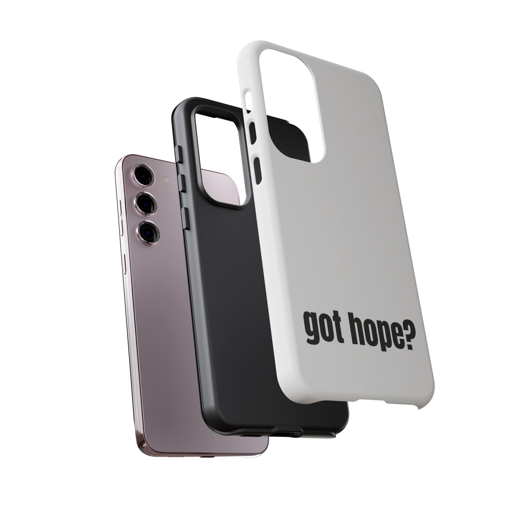 Phone Case — "got hope?" Minimalist Inspirational Protective Cover