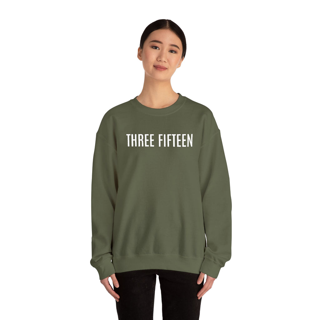 15 - Three Fifteen Embroidered Multi Colors Crewneck Sweatshirt — Minimal Black Graphic Pullover