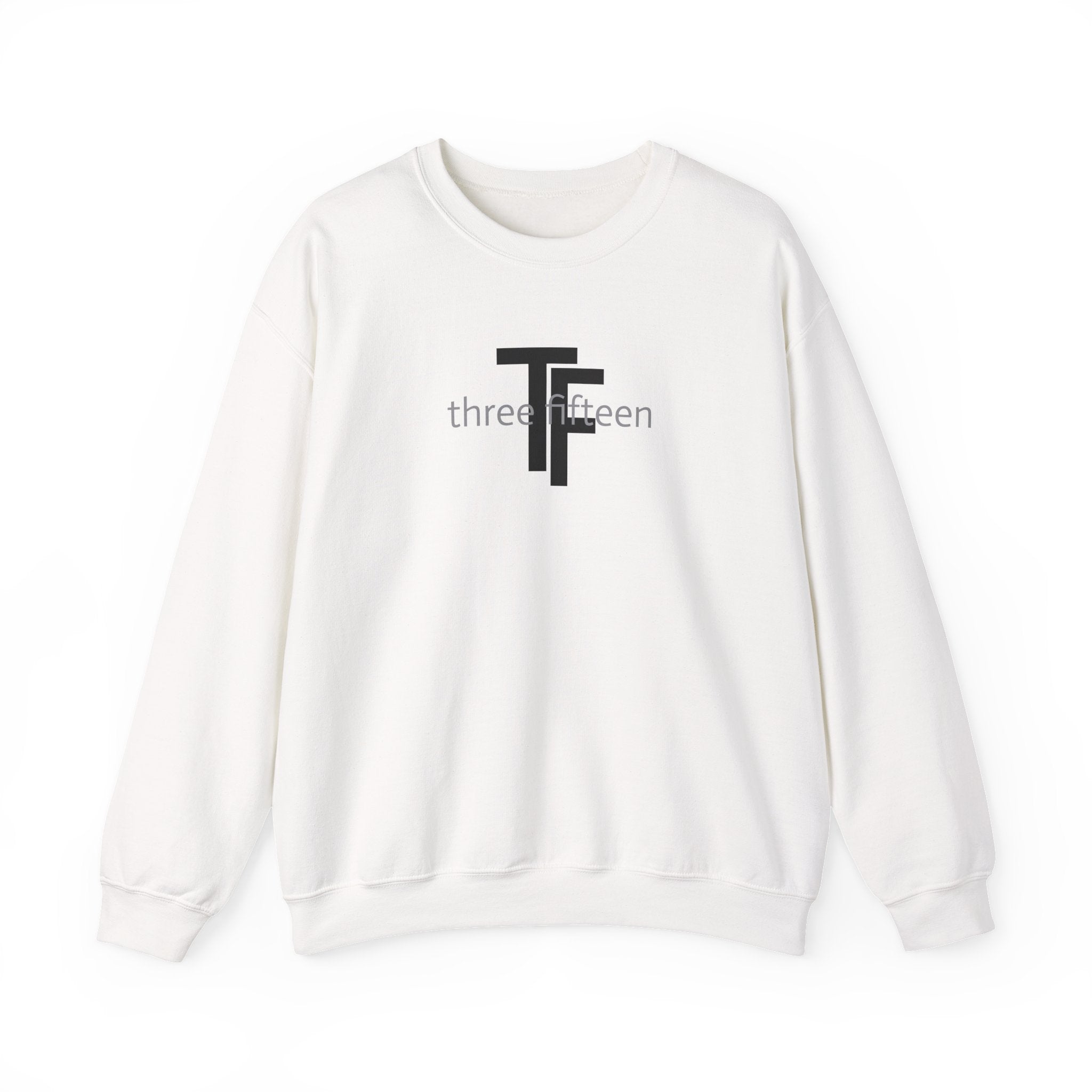 15 - Minimal TF three fifteen overlay Logo Sweatshirt — Casual Unisex Crewneck