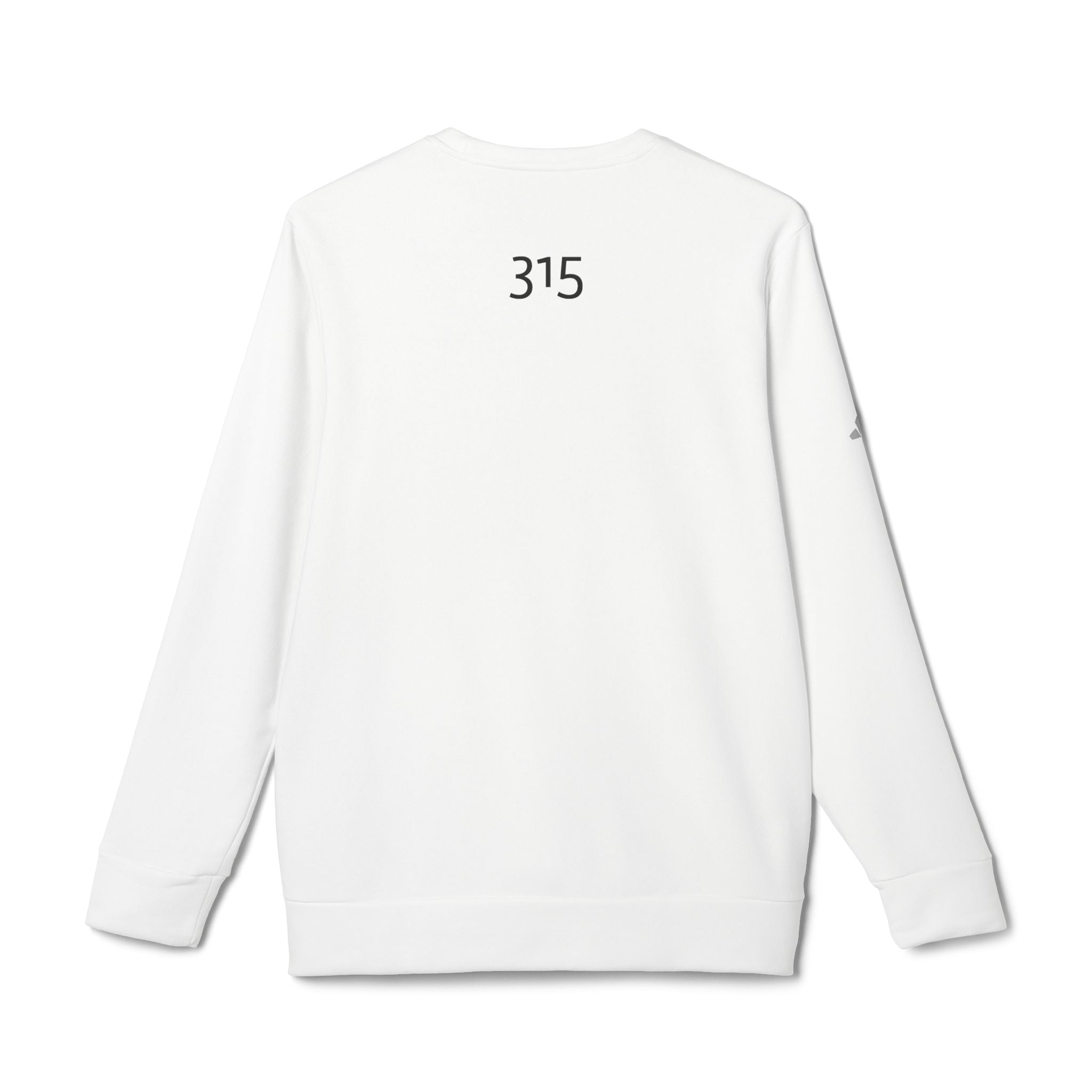 15 - Three Fifteen Overlay Adidas Crewneck Sweatshirt — Subtle Logo Fleece
