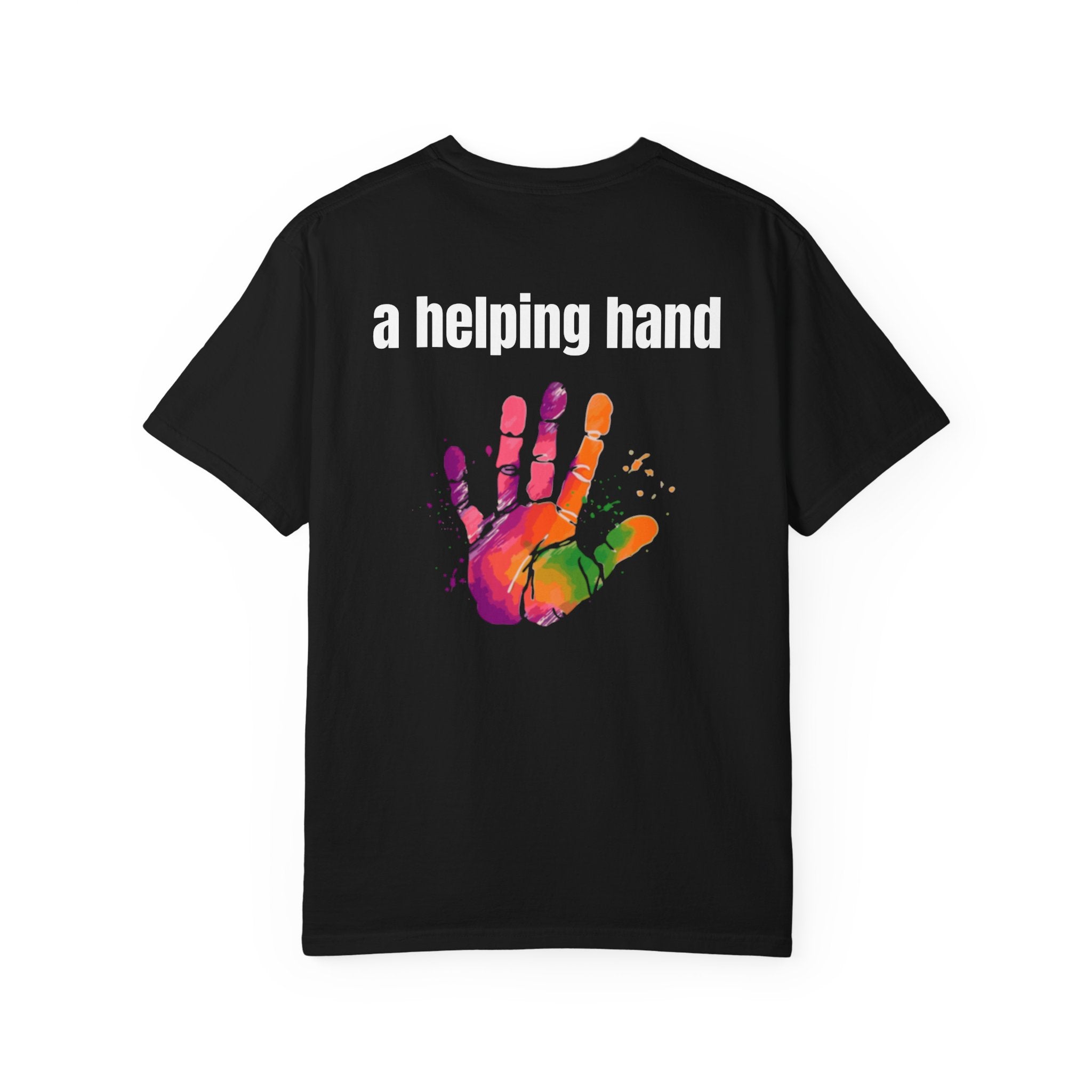 Multi Colors 315  “A Helping Hand” Graphic T-Shirt