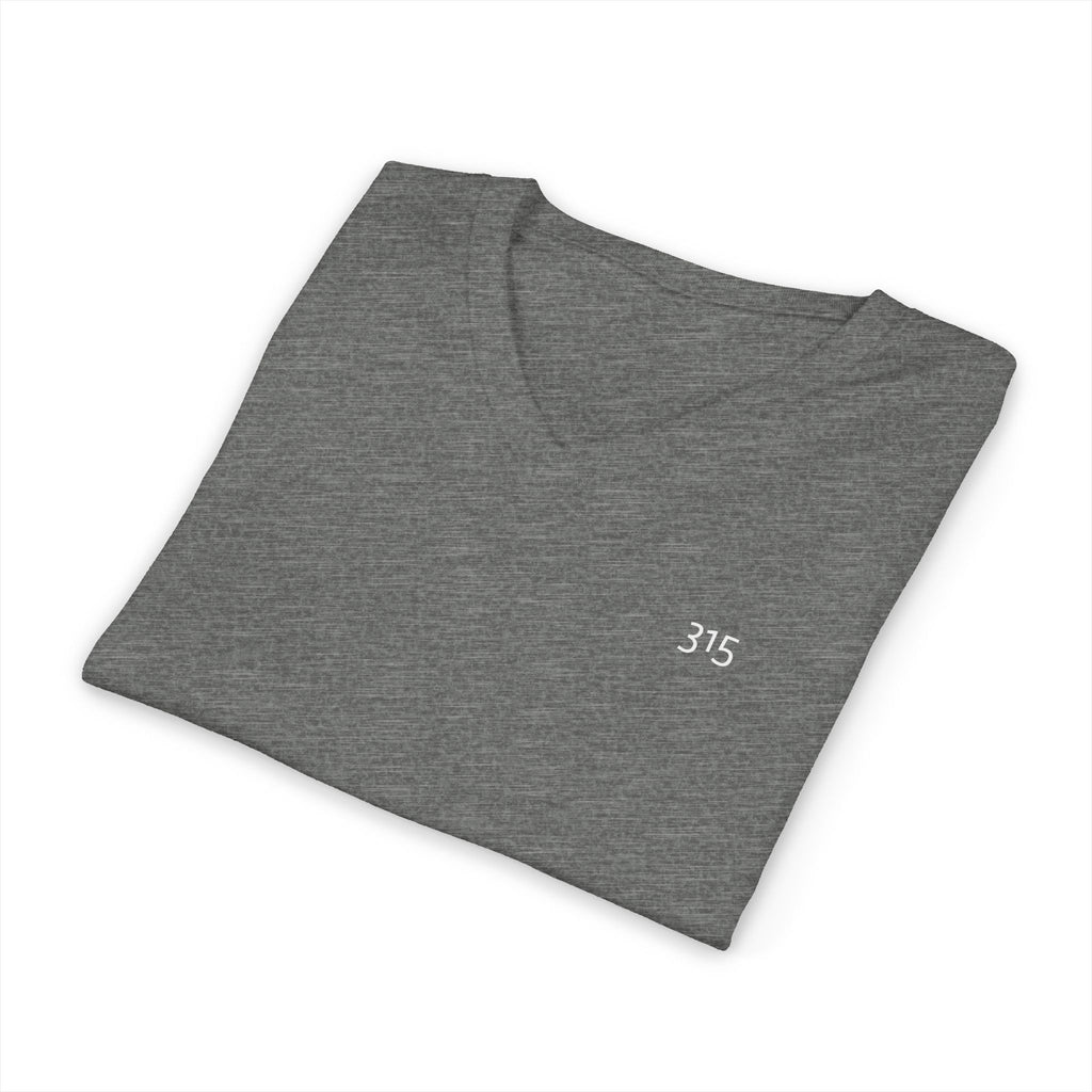 111 - Multi Color Stylish Unisex V-Neck Tee with '315' Design