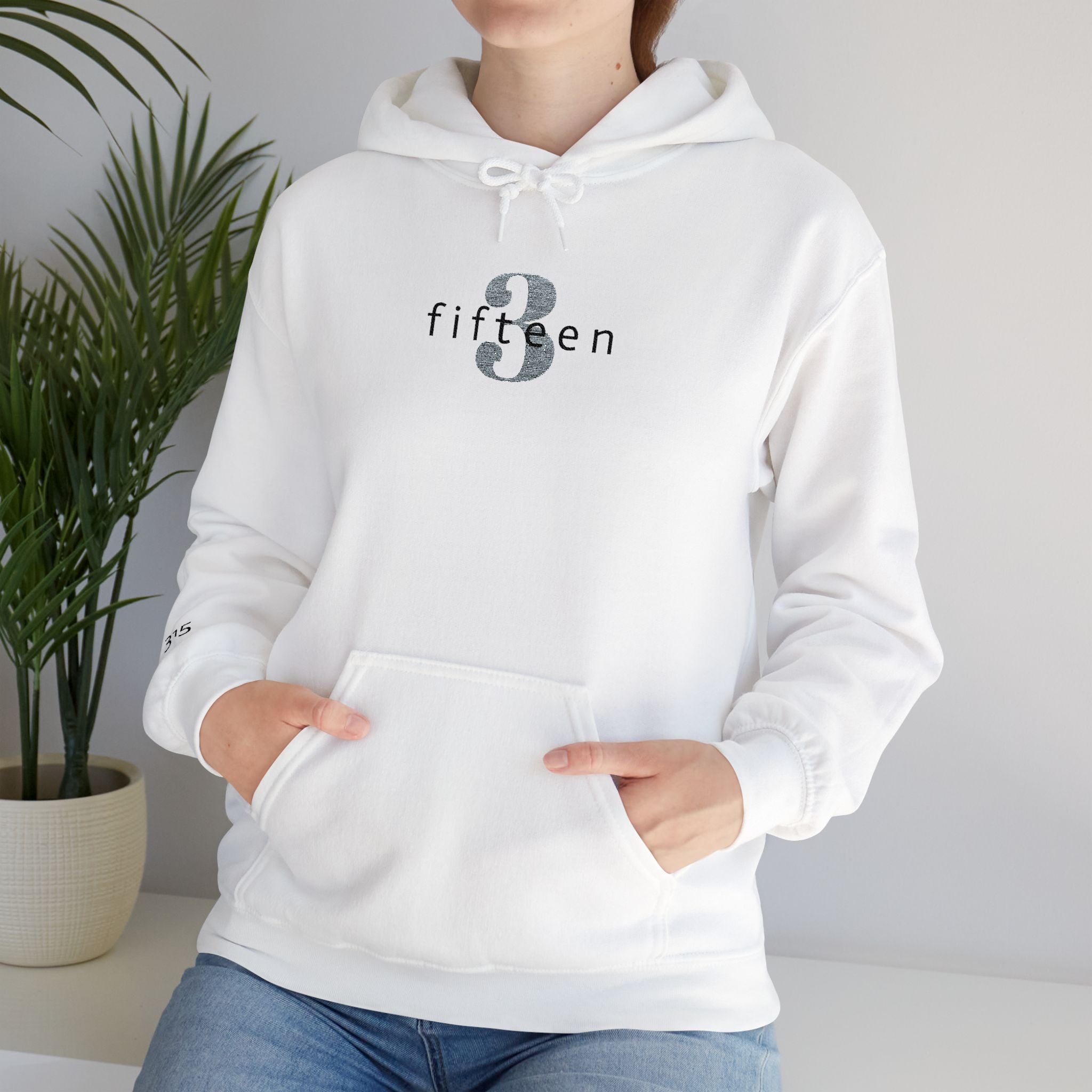 16 - Hoodie 3 Fifteen Embroidered Hoodie Multi Color - Hope Matters - Hoodie — Minimal Black Square Anchor Logo Pullover
