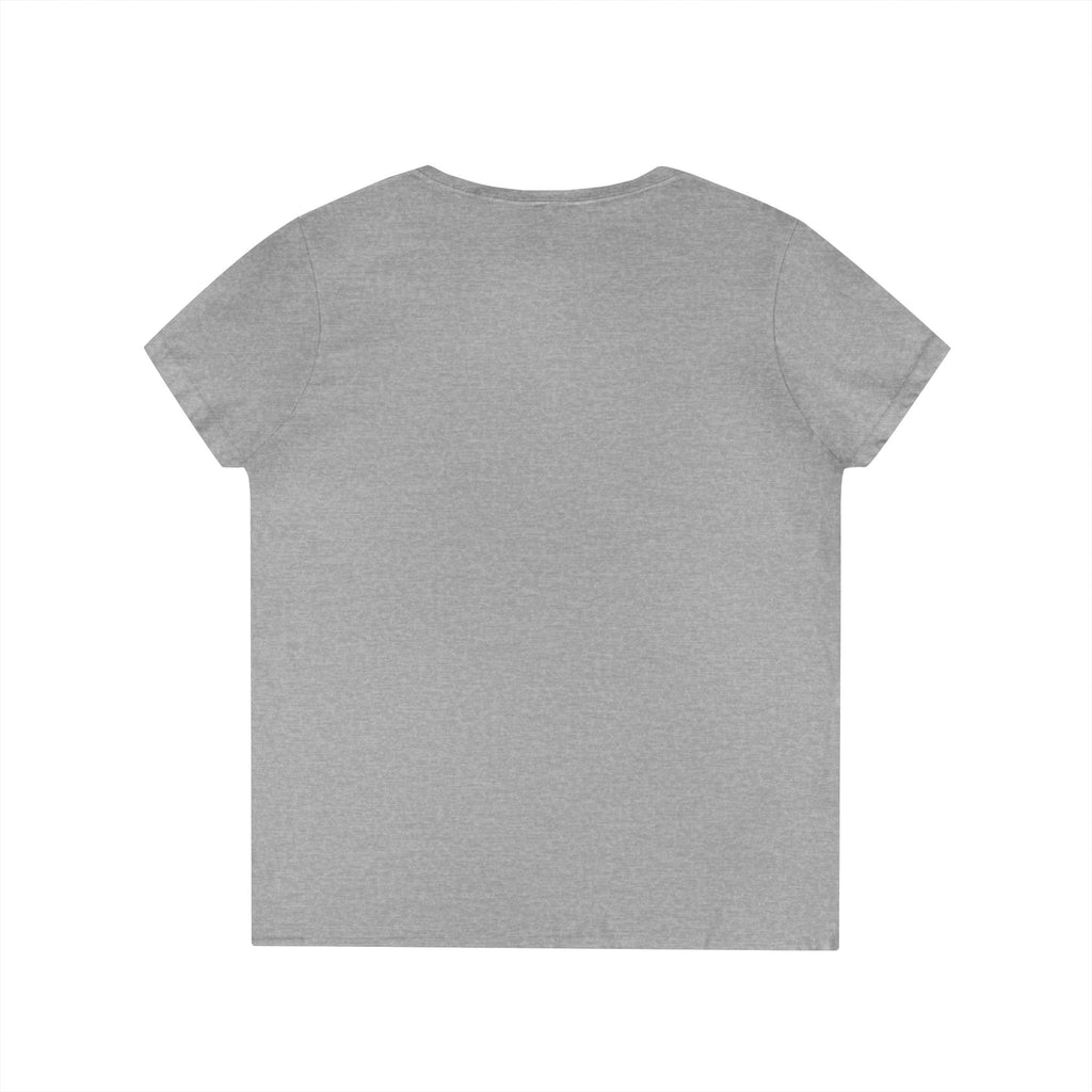 Multi Color Casual V-Neck T-Shirt with Minimalist Design 315
