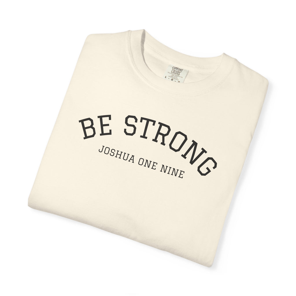 01 - Multi Colors  “Be Strong Joshua One Nine” Plain Back Store Graphic T-Shirt