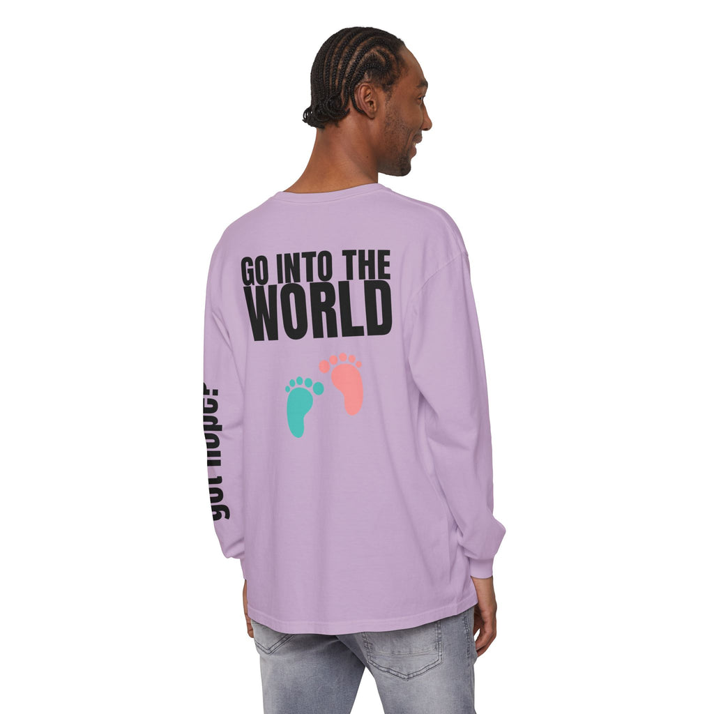 Copy of 315 Go Into the WorldUnisex Long Sleeve T-Shirt - Inspirational Casual Wear