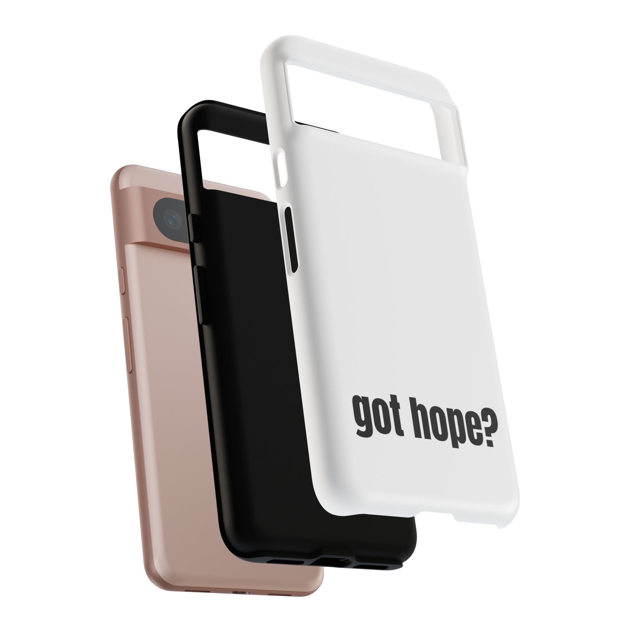 Phone Case — "got hope?" Minimalist Inspirational Protective Cover