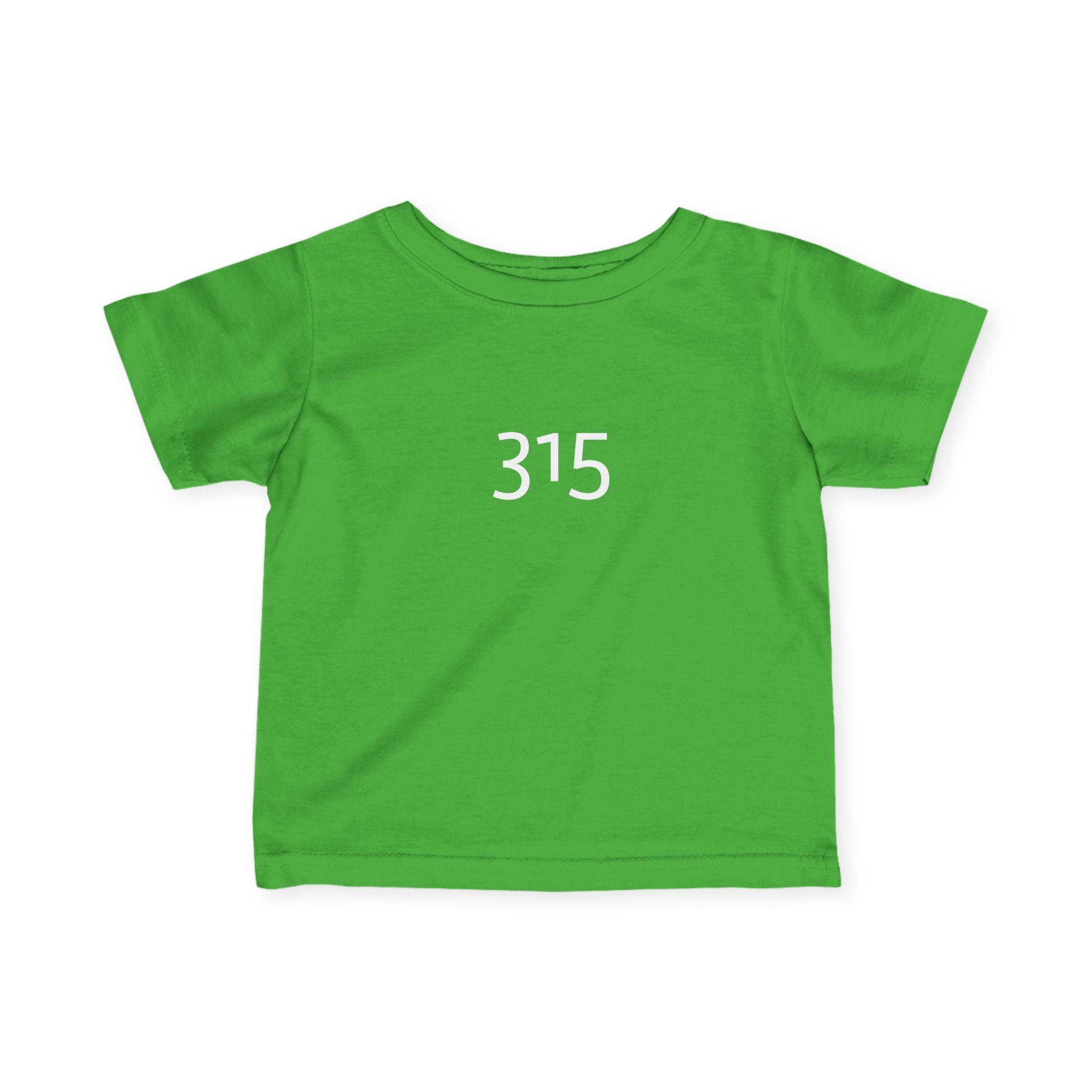 Minimalist Infant Fine Jersey Tee with Number 315