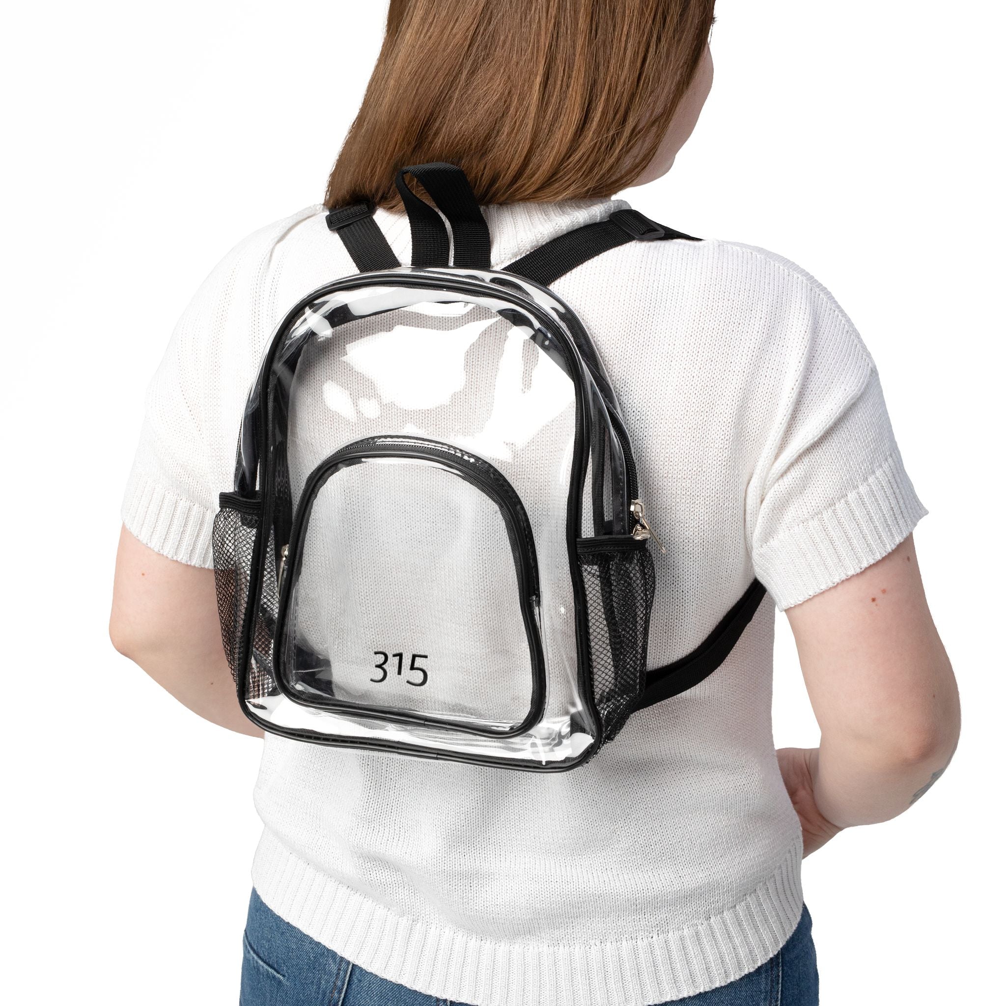 34 - Clear Stadium Backpack - Transparent Tote for Events and Festivals