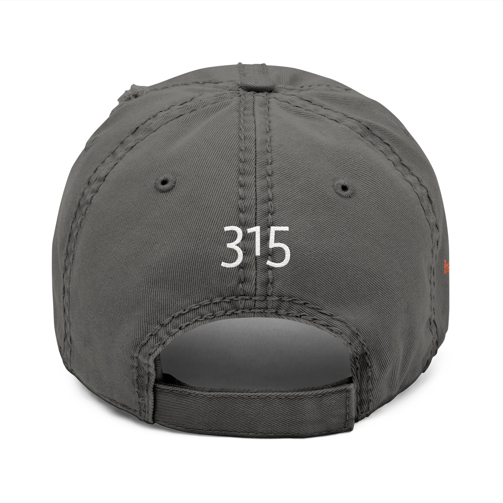 3 - 3 fifteen - Hat Distressed Embroidered TF Three Fifteen Dad Hat - Casual Chic Accessory