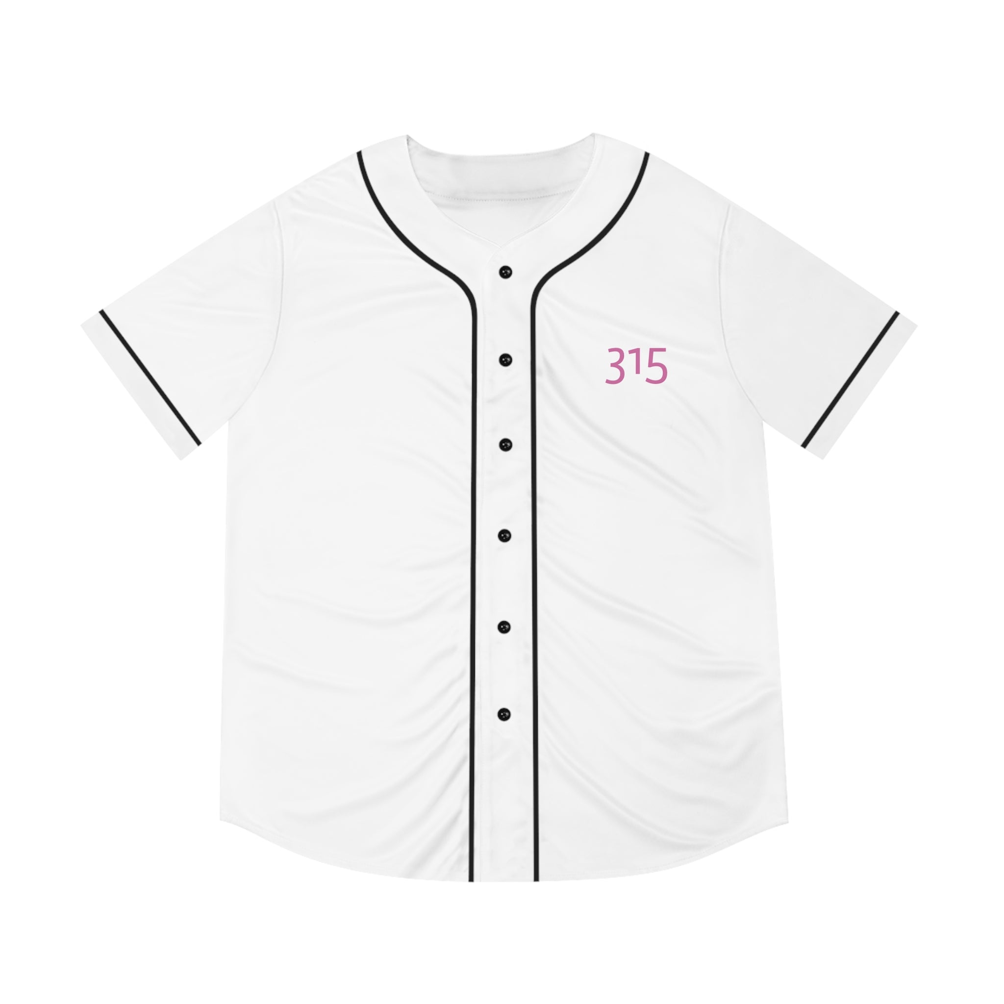 Stylish Men's Baseball Jersey with Custom Number 315