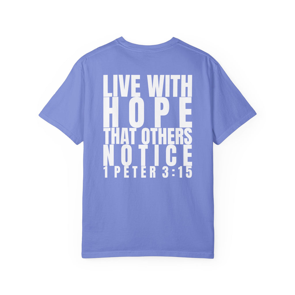 315 Multi Colors 315   “Live with Hope” Graphic T-Shirt