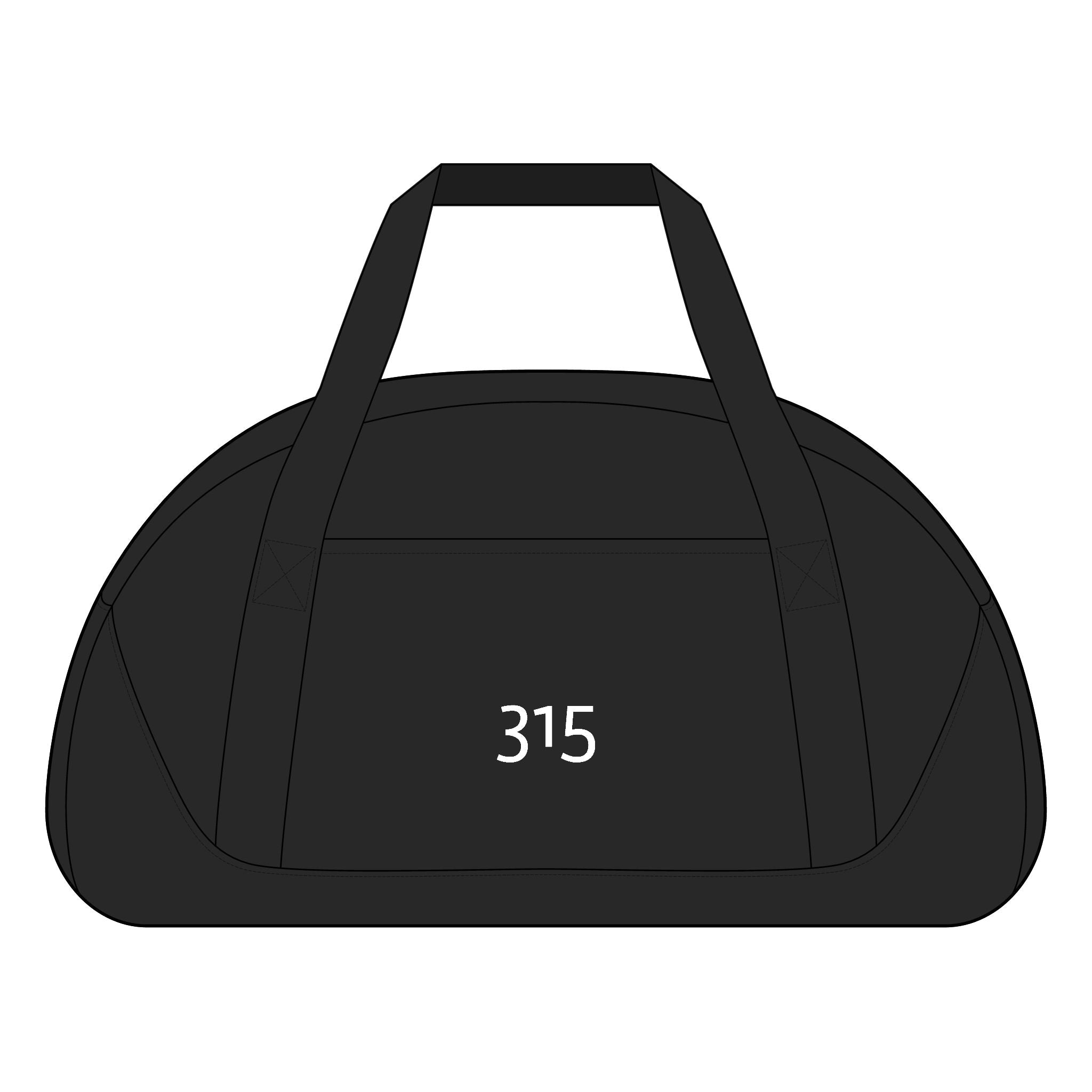 Multiple Colors Access Dome Duffel Bag — Number 315 Personalized Travel Gym Tote