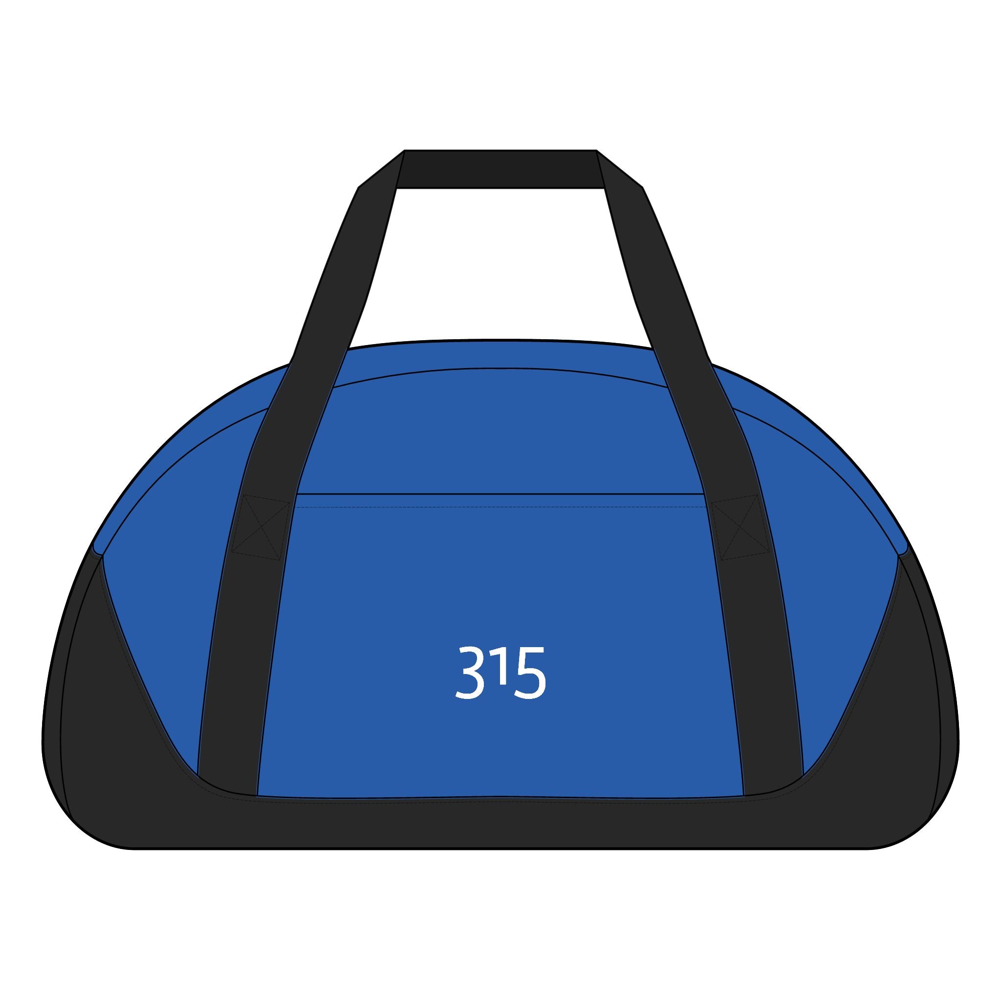 Multiple Colors Access Dome Duffel Bag — Number 315 Personalized Travel Gym Tote