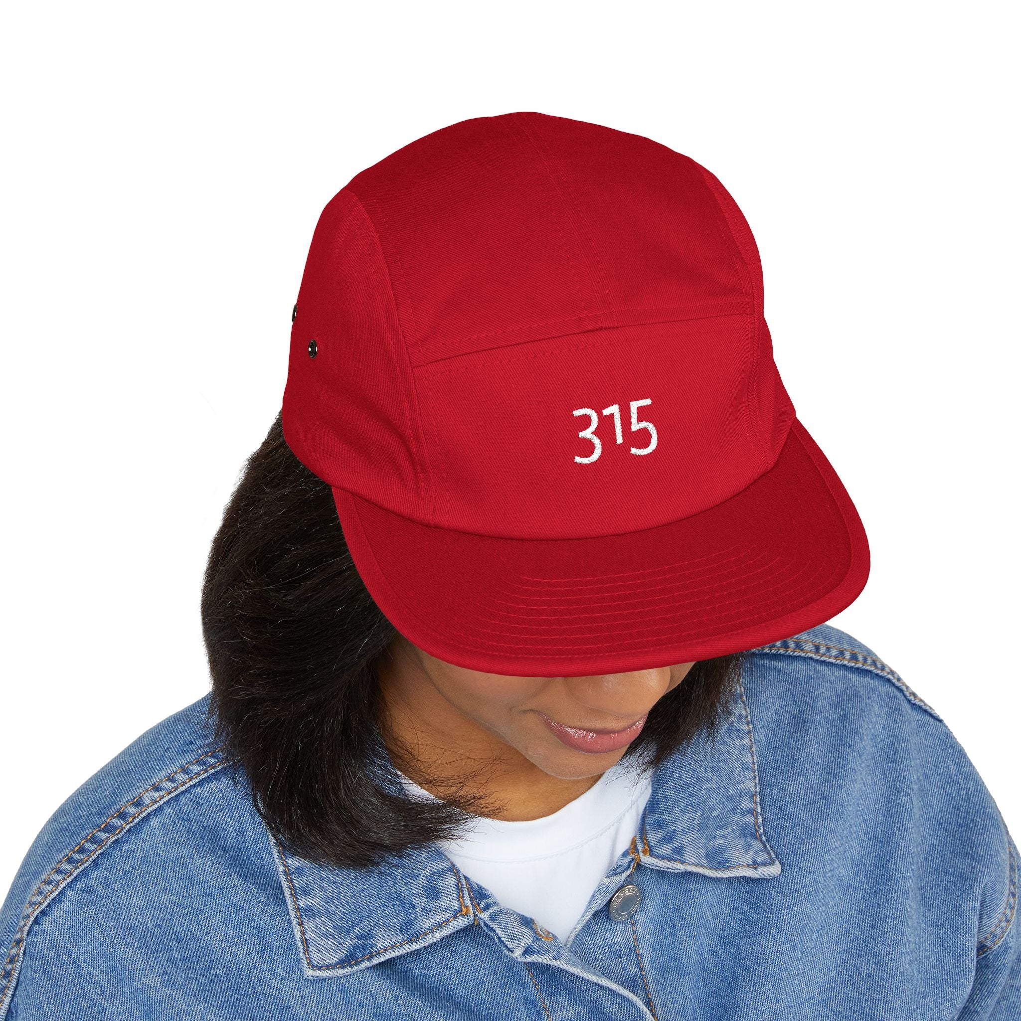 Embroidered 5 Panel Cap - Casual Streetwear with Unique Design (315)