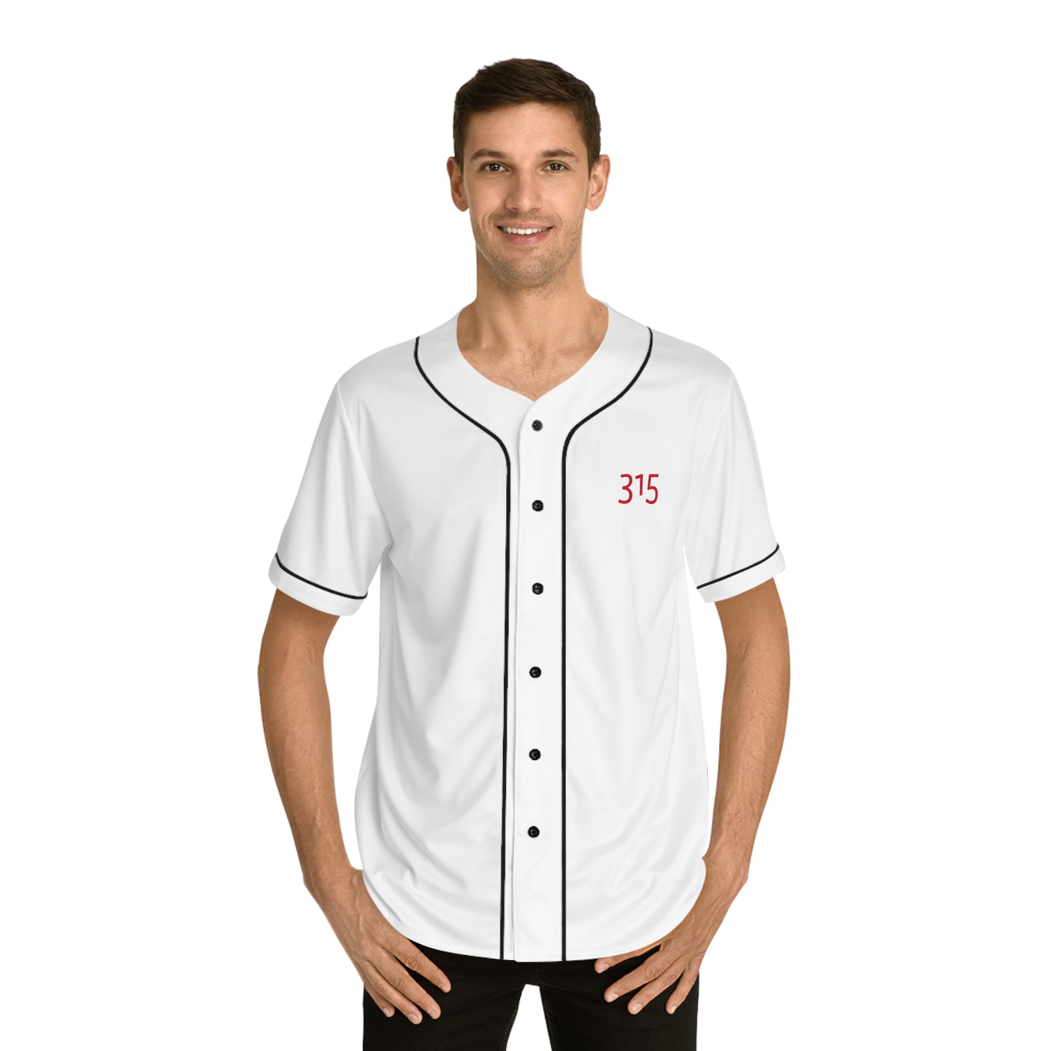 Three-Fifteen Stylish Men's Baseball Jersey with Custom Number 315