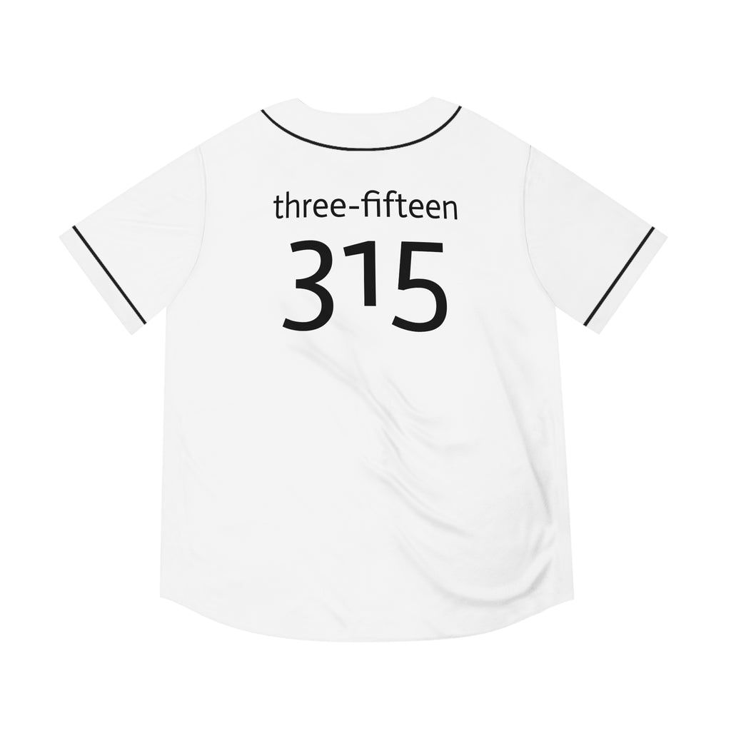 Three-Fifteen Stylish Men's Baseball Jersey with Custom Number 315