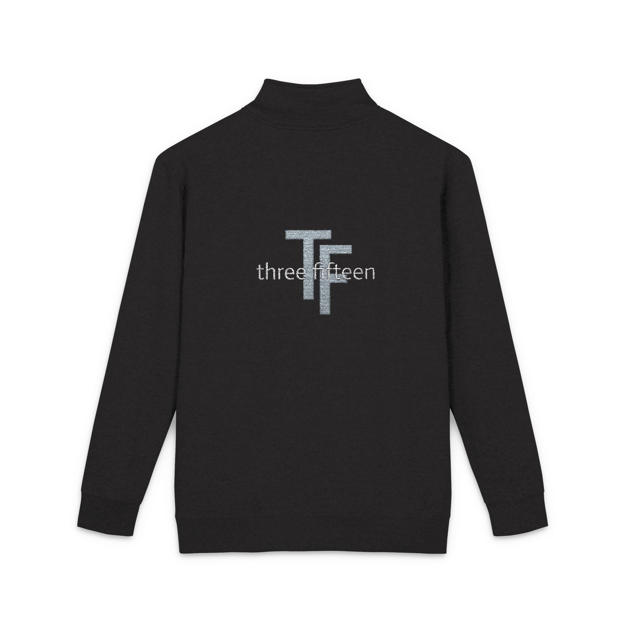 17 - TF Three Fifteen - Embroidered Hope 35 Fleece Pullover — Lightweight Quarter‑Zip Sweatshirt