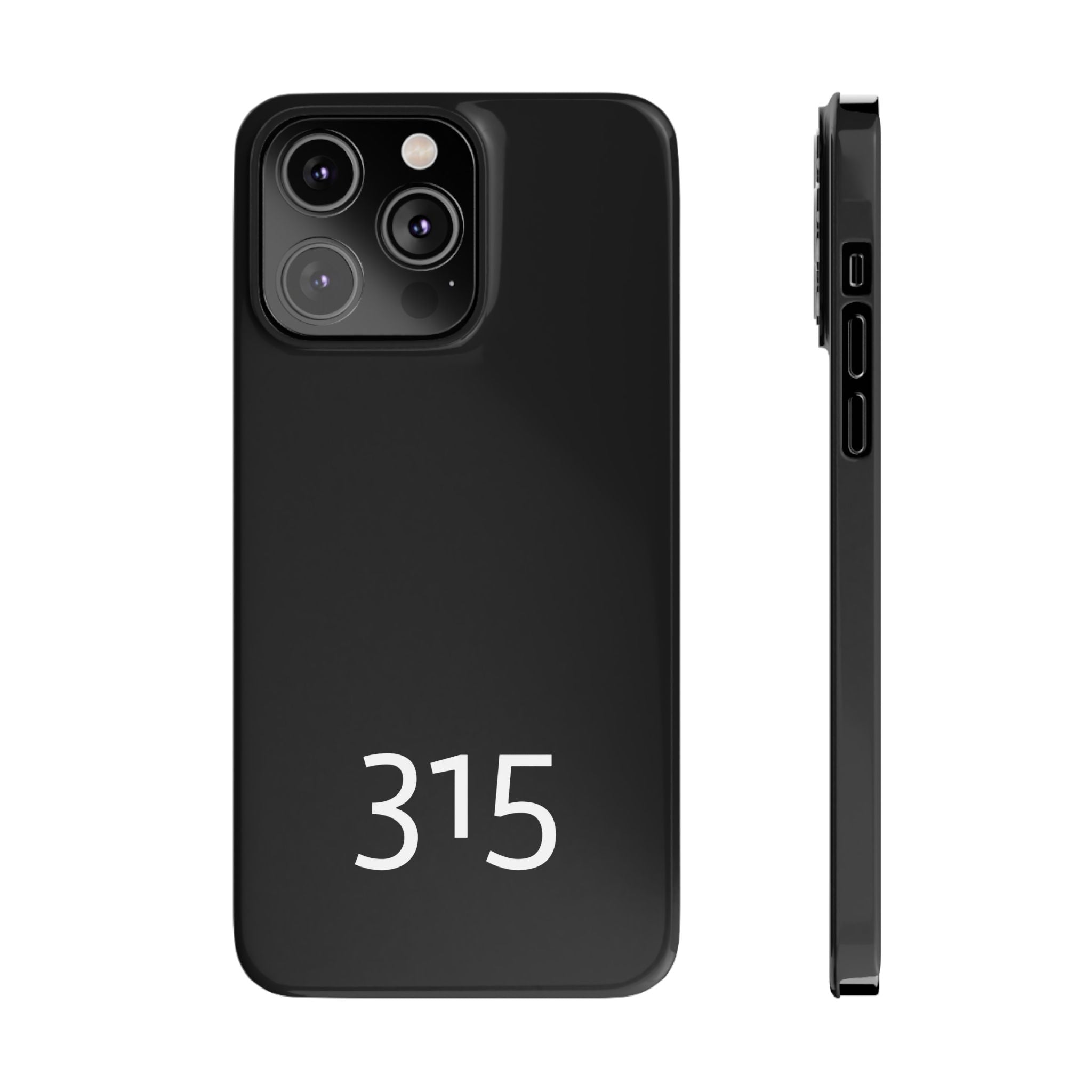 36 - Phone case 315 Slim Phone Case — Motivational Black Protective Cover