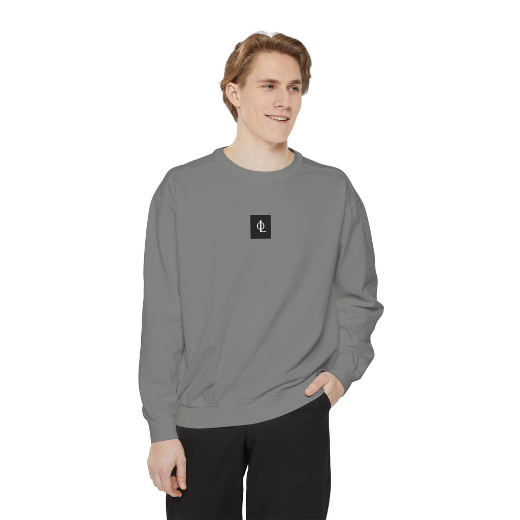 Multi Color - Outcome Leadership Embroidered 315 Minimalist Logo Sweatshirt — White Crewneck Casual Pullover