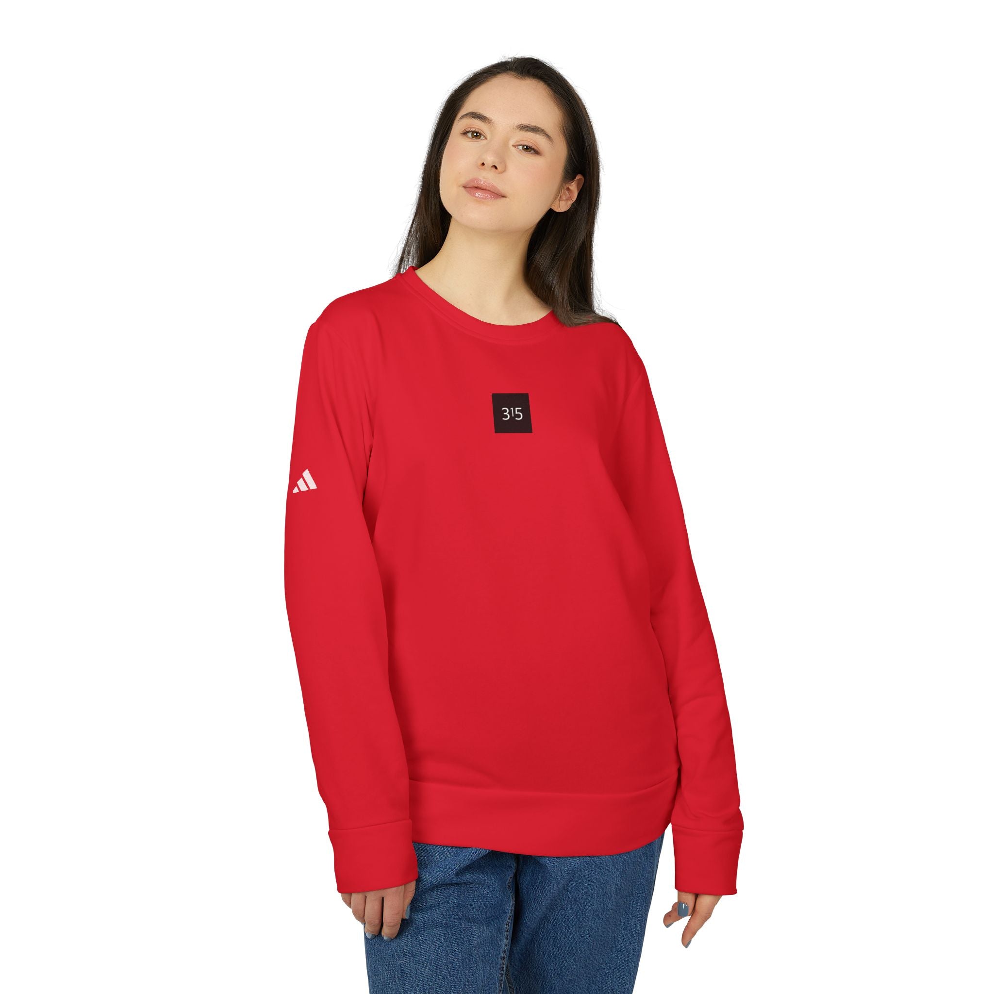 Multi Color adidas Unisex Fleece Crewneck Sweatshirt