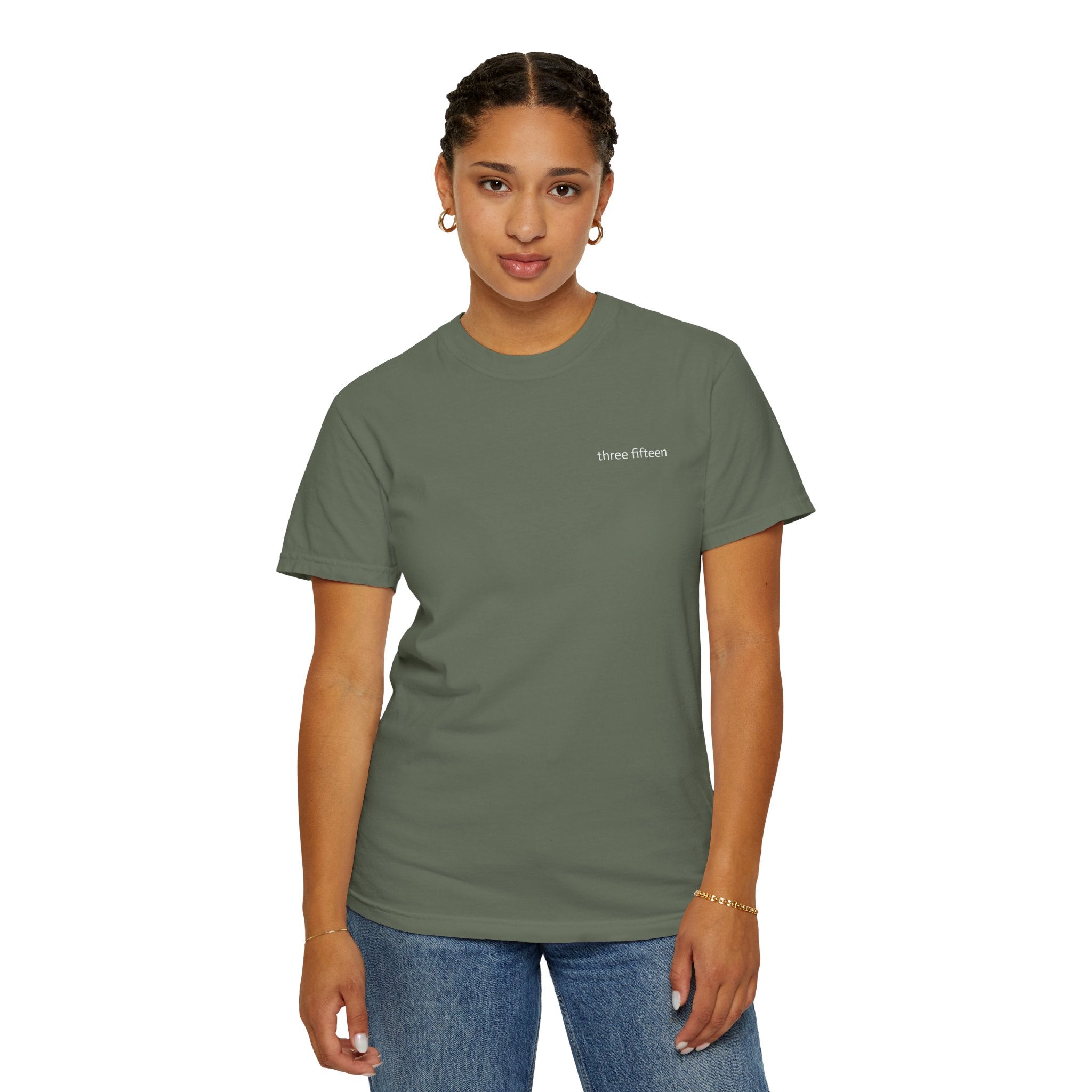 1 - Multi Colors Three Fifteen Basic Graphic T-Shirt