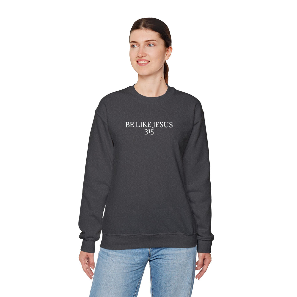 15 - Be Like Jesus 315 Multi Colors Embroidered - Unisex Heavy Blend™ Crewneck Sweatshirt