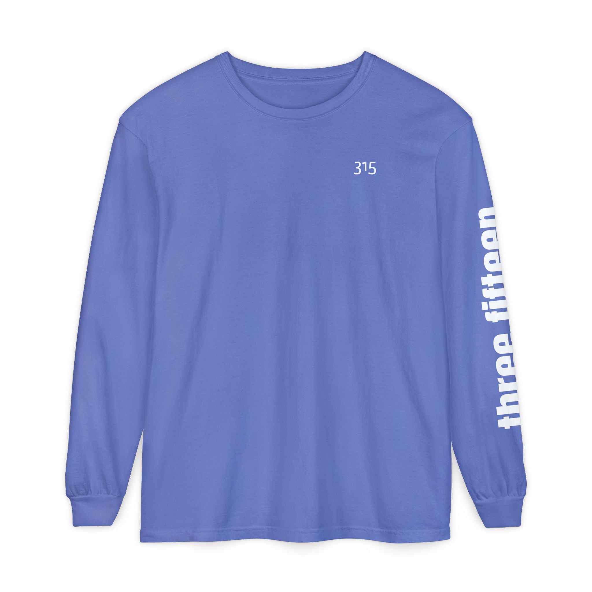 12 - 315 Three Fifteen Multi Color Unisex Long Sleeve T-Shirt - Inspirational Casual Wear
