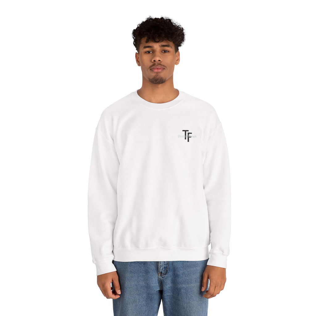 15 - TF Three Fifteen Embroidered Crewneck Sweatshirt — Minimal Graphic Pullover