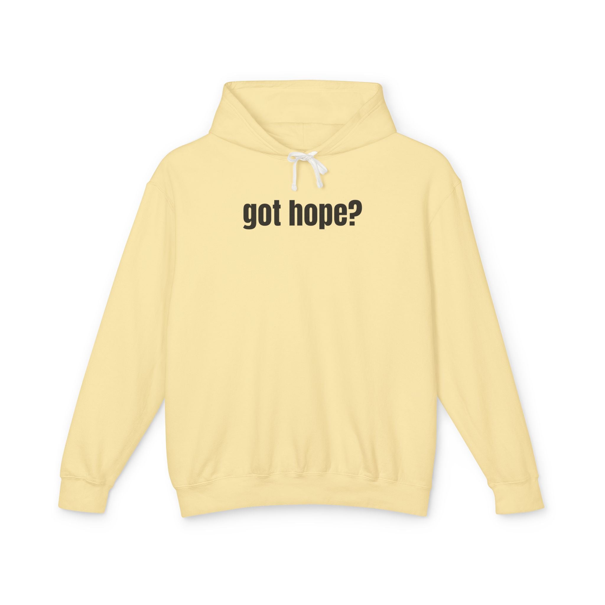 16 - Got Hope? Hoodie — Comfort Colors Minimalist Inspirational Pullover