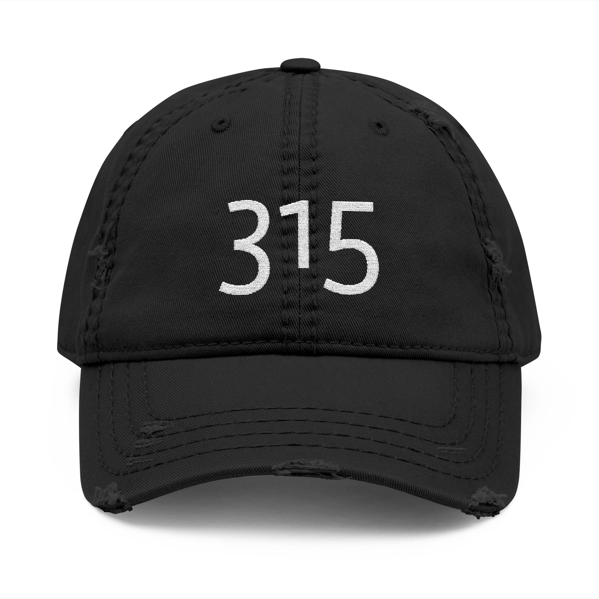 3 - Hat Distressed Embroidered TF Three Fifteen Dad Hat - Casual Chic Accessory