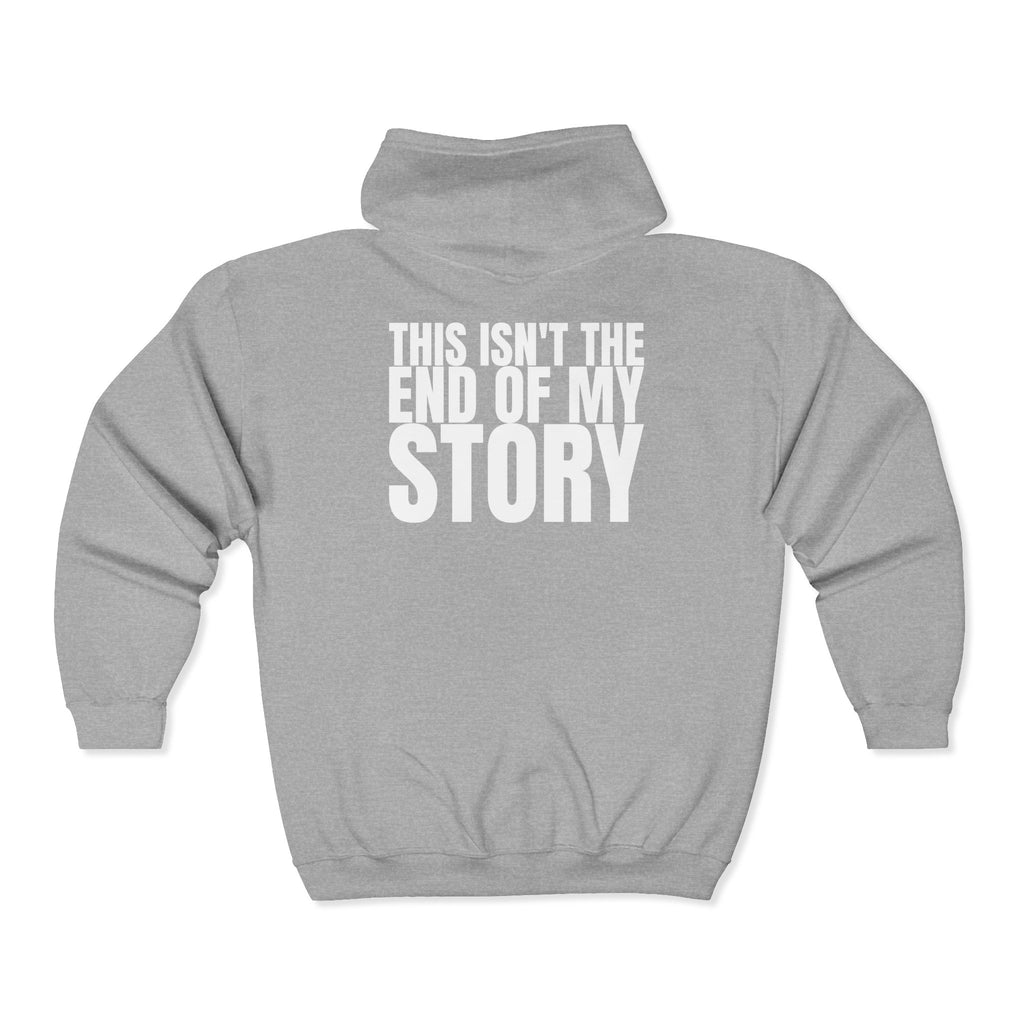 Multi Color Inspirational Quote Full Zip Hoodie