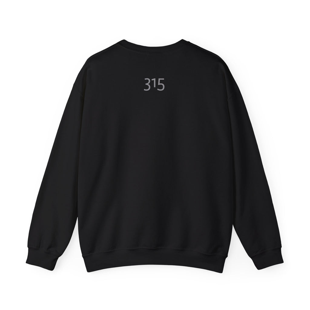 15 - Minimal TF three fifteen overlay Logo Sweatshirt — Casual Unisex Crewneck