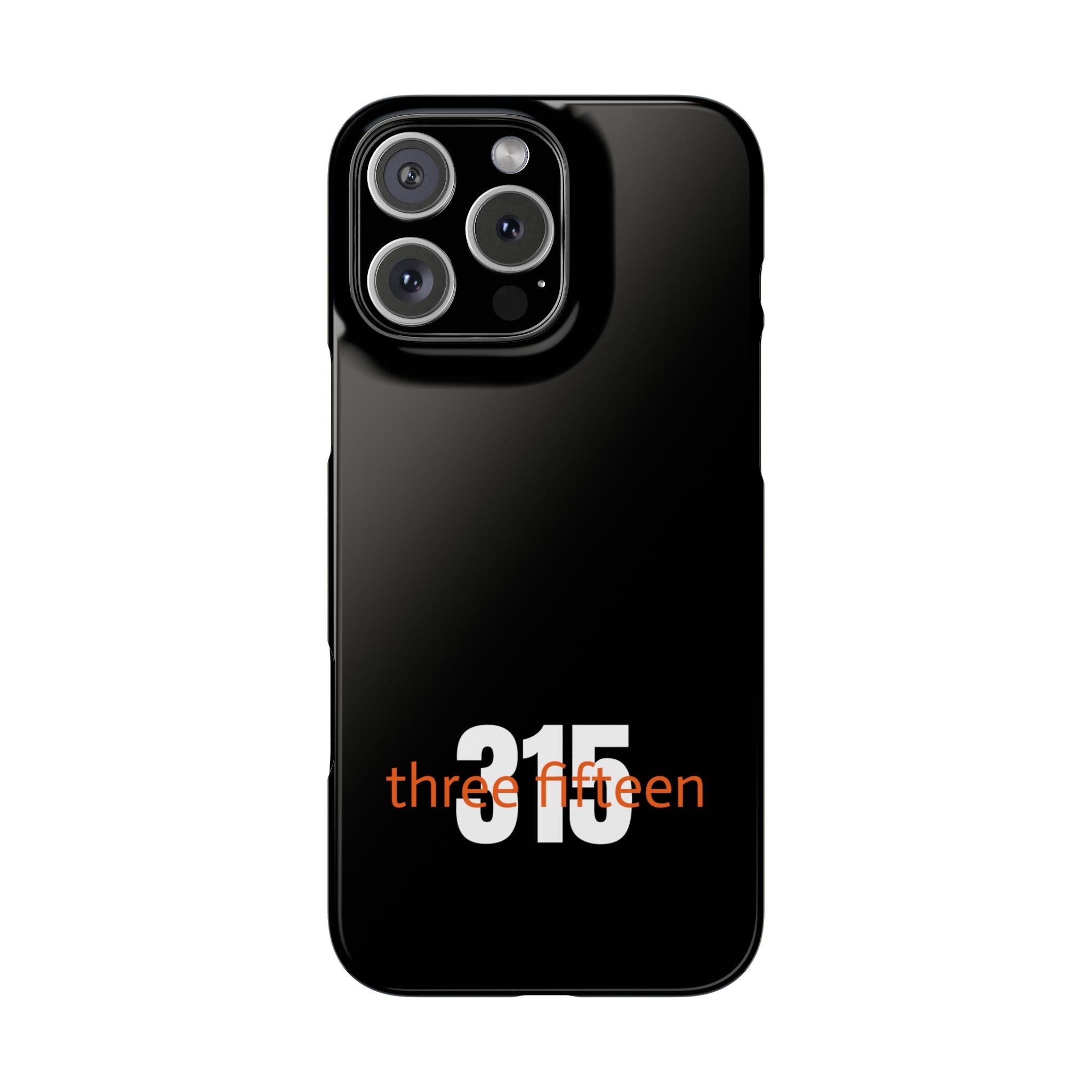36 - Phone case 315 Slim Phone Case — Motivational Black Protective Cover