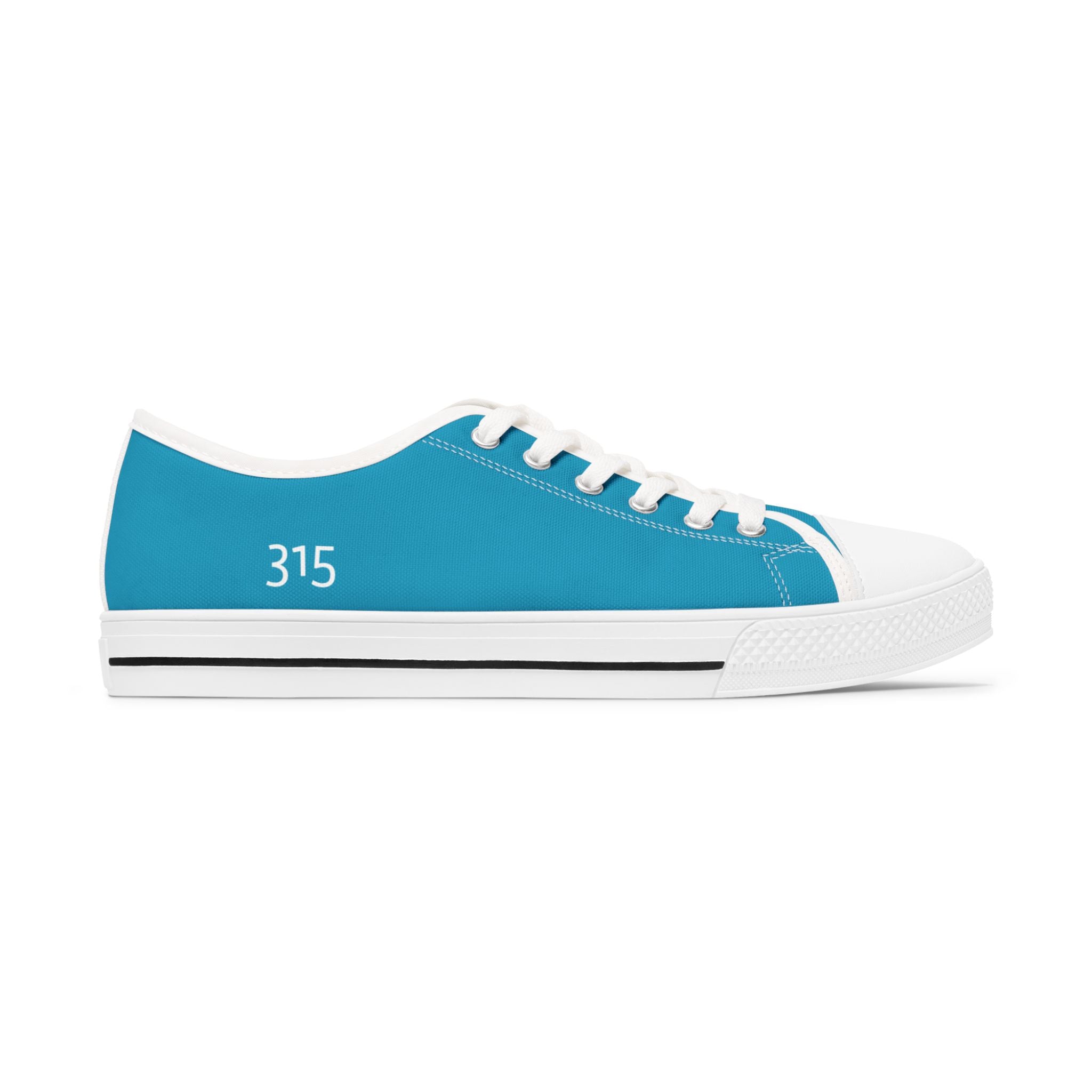 31 - Women's Low Top Sneakers TF — Minimal Grey Canvas Shoes with '315' Side Print
