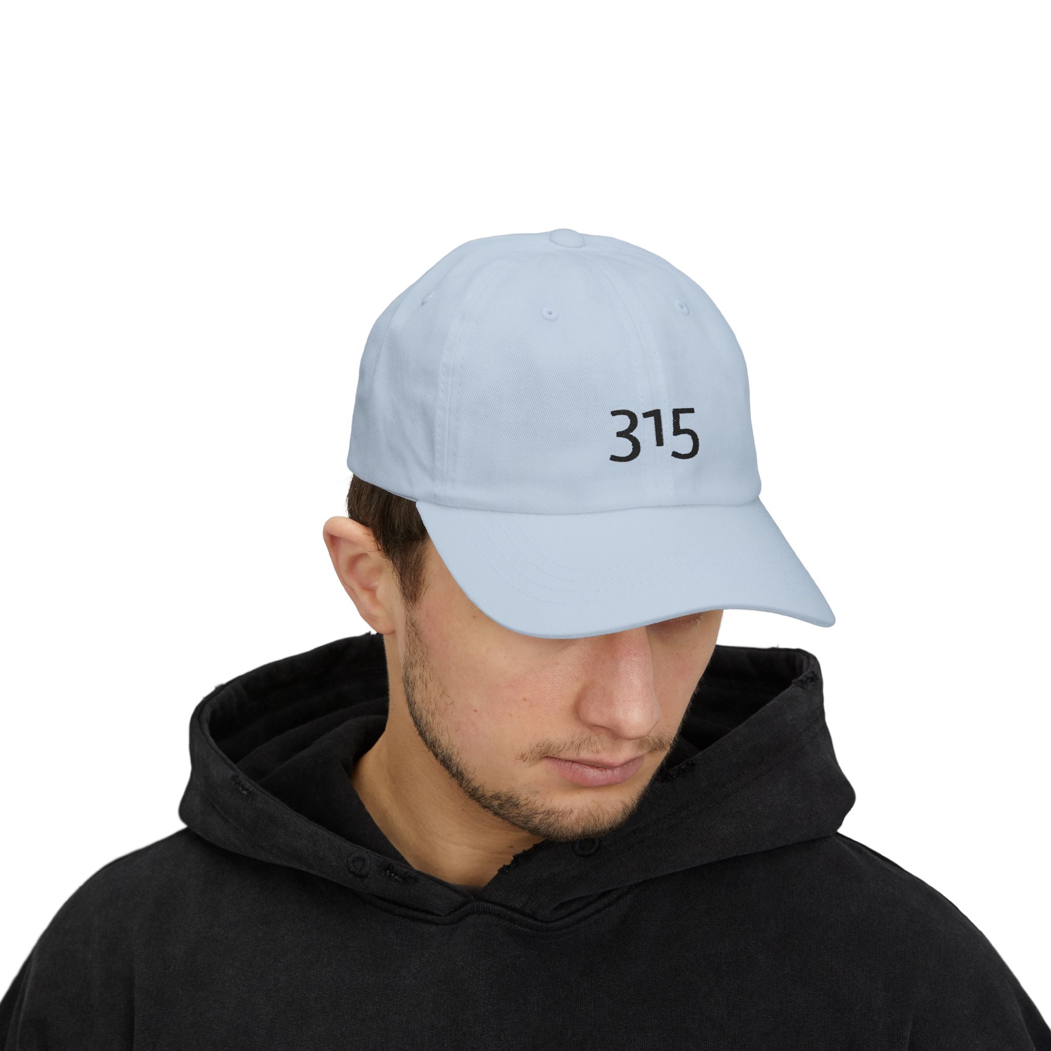 3 - Hat 315 Embroidered Dad Cap — Minimalist White Baseball Hat