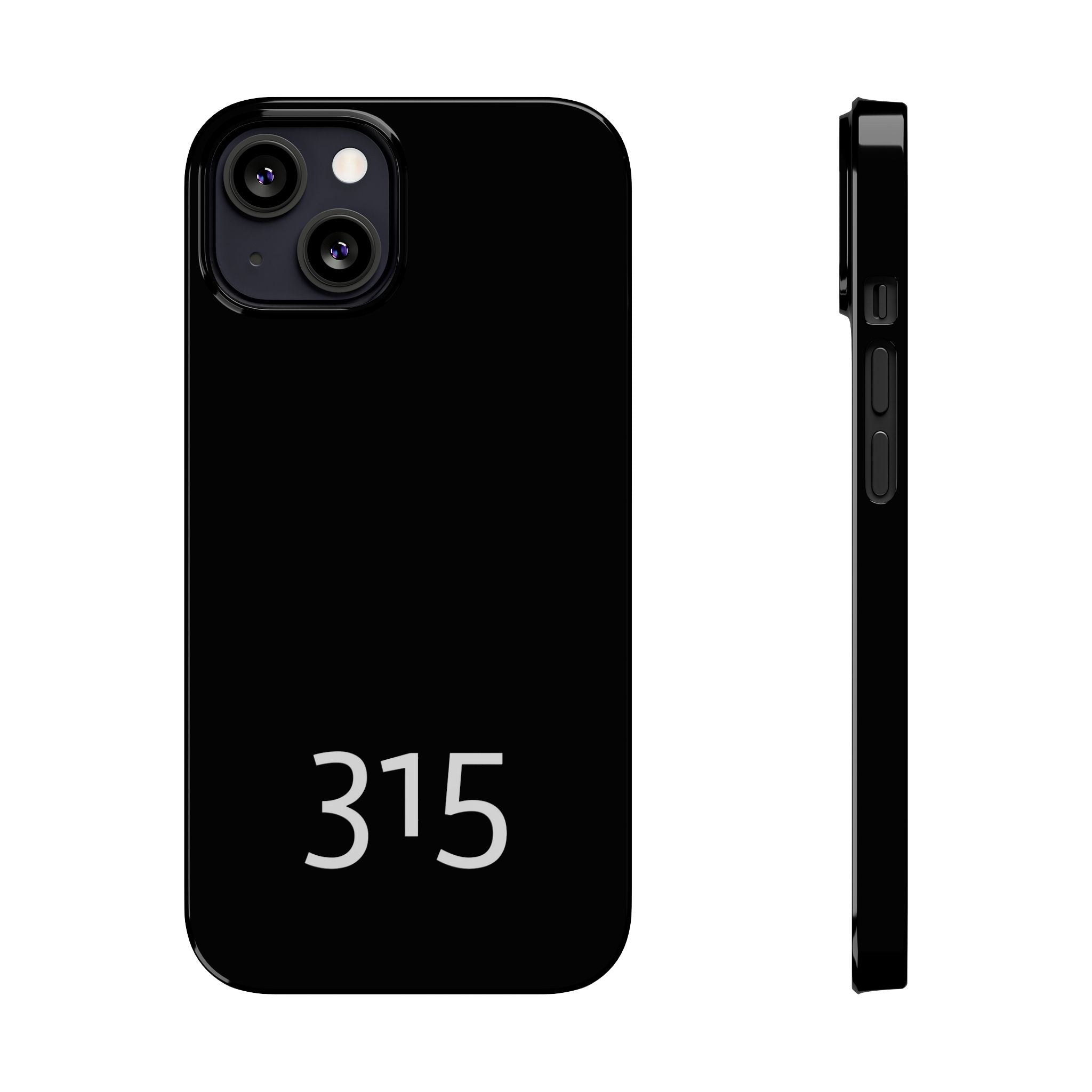 36 - Phone case 315 Slim Phone Case — Motivational Black Protective Cover