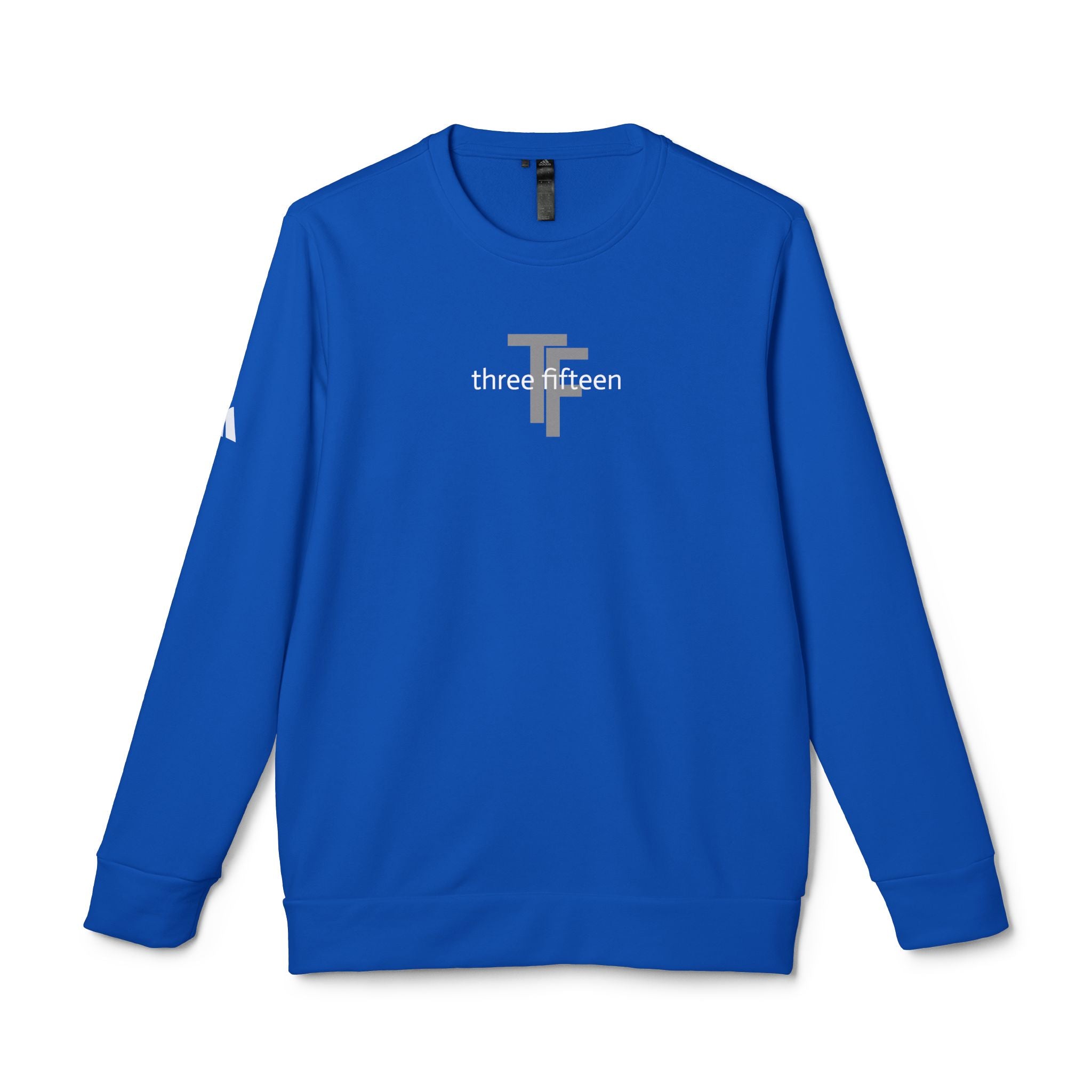 15 - Three Fifteen Overlay Adidas Multi Color Crewneck Sweatshirt — Subtle Logo Fleece