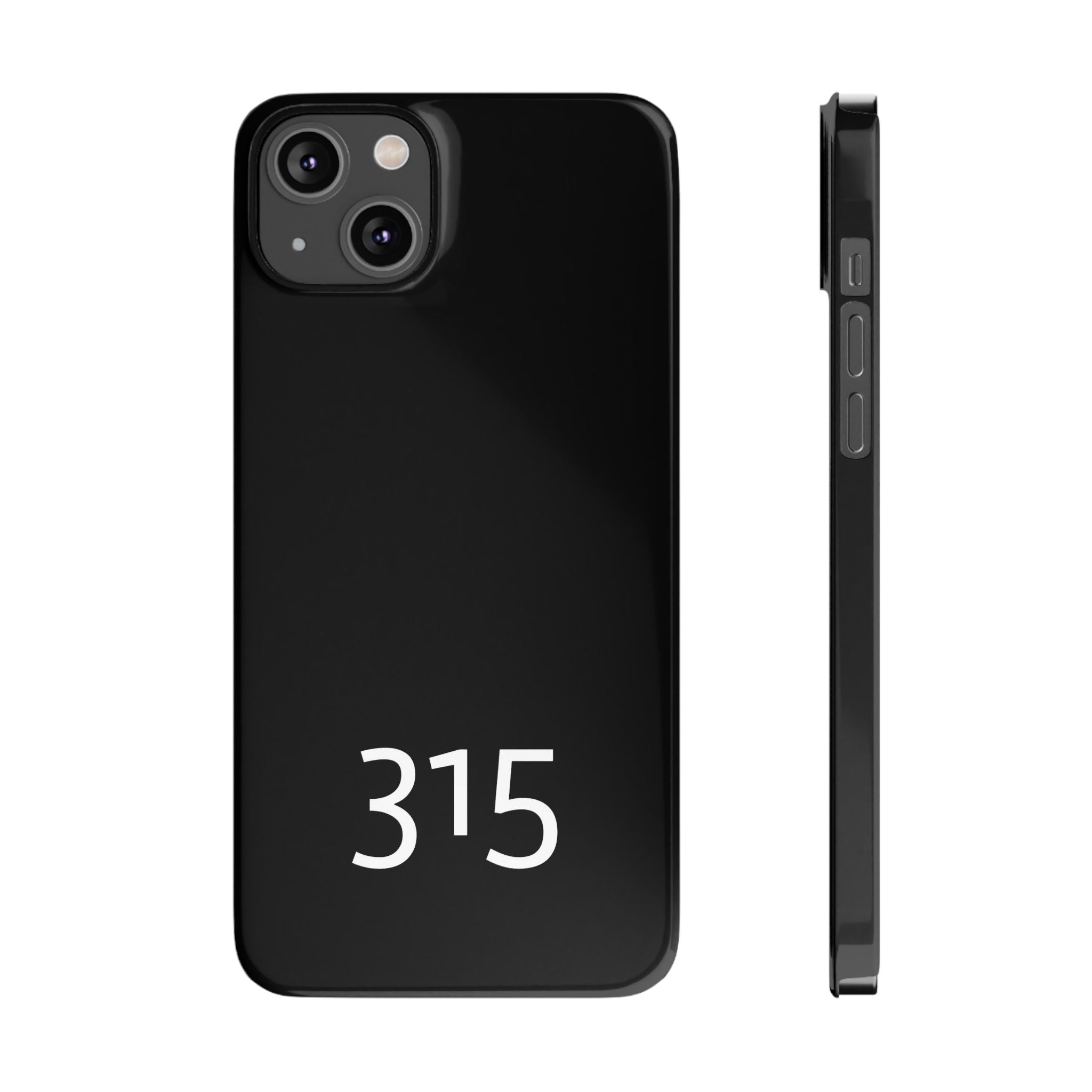 36 - Phone case 315 Slim Phone Case — Motivational Black Protective Cover