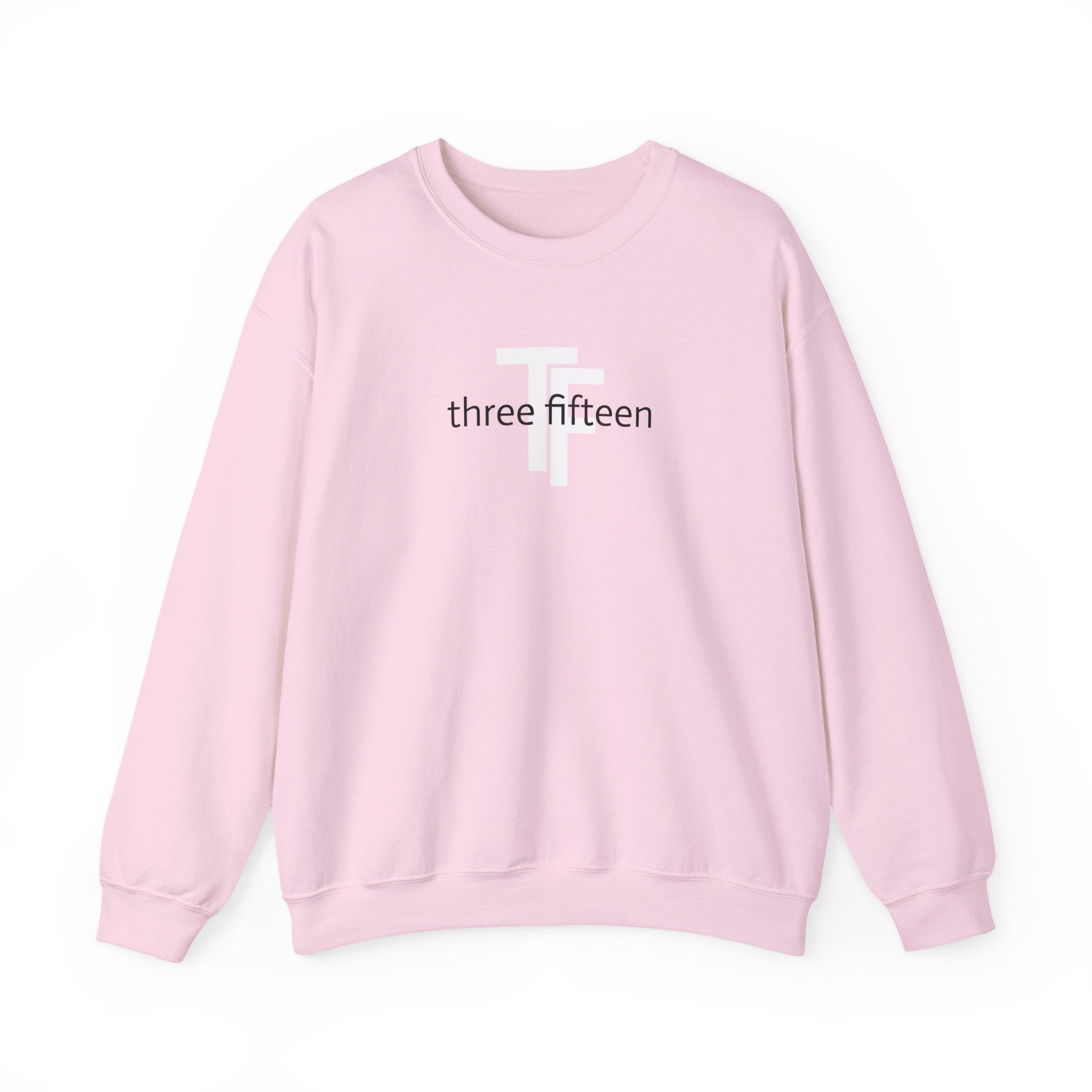 15 - Minimal TF three fifteen overlay Logo Sweatshirt — Casual Unisex Crewneck