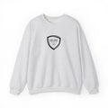 15 - Embroidered Hope Shield Crewneck Sweatshirt — Motivational Black Pullover